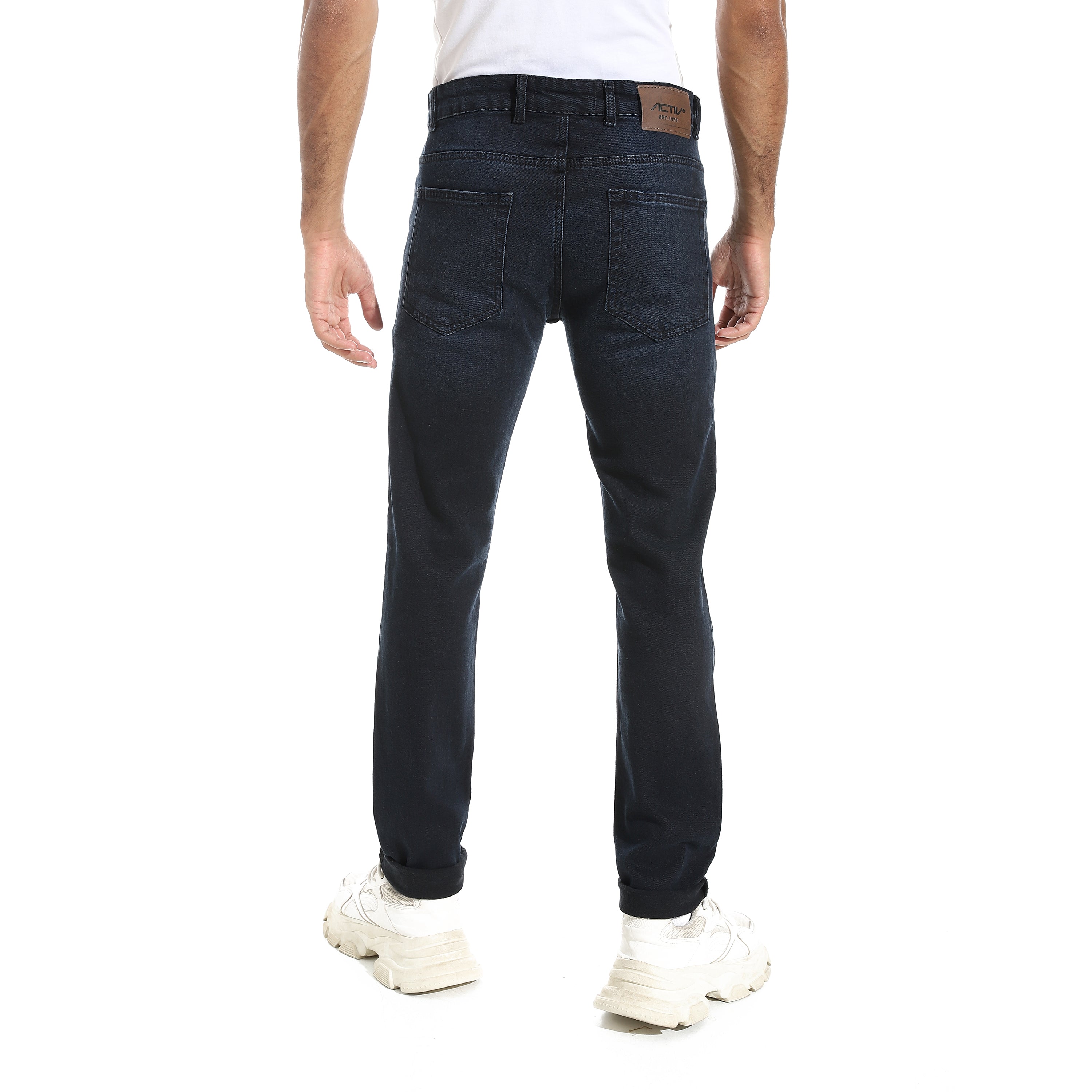 ACTIV MEN SLIM-FIT JEANS PANTS - ازرق غامق