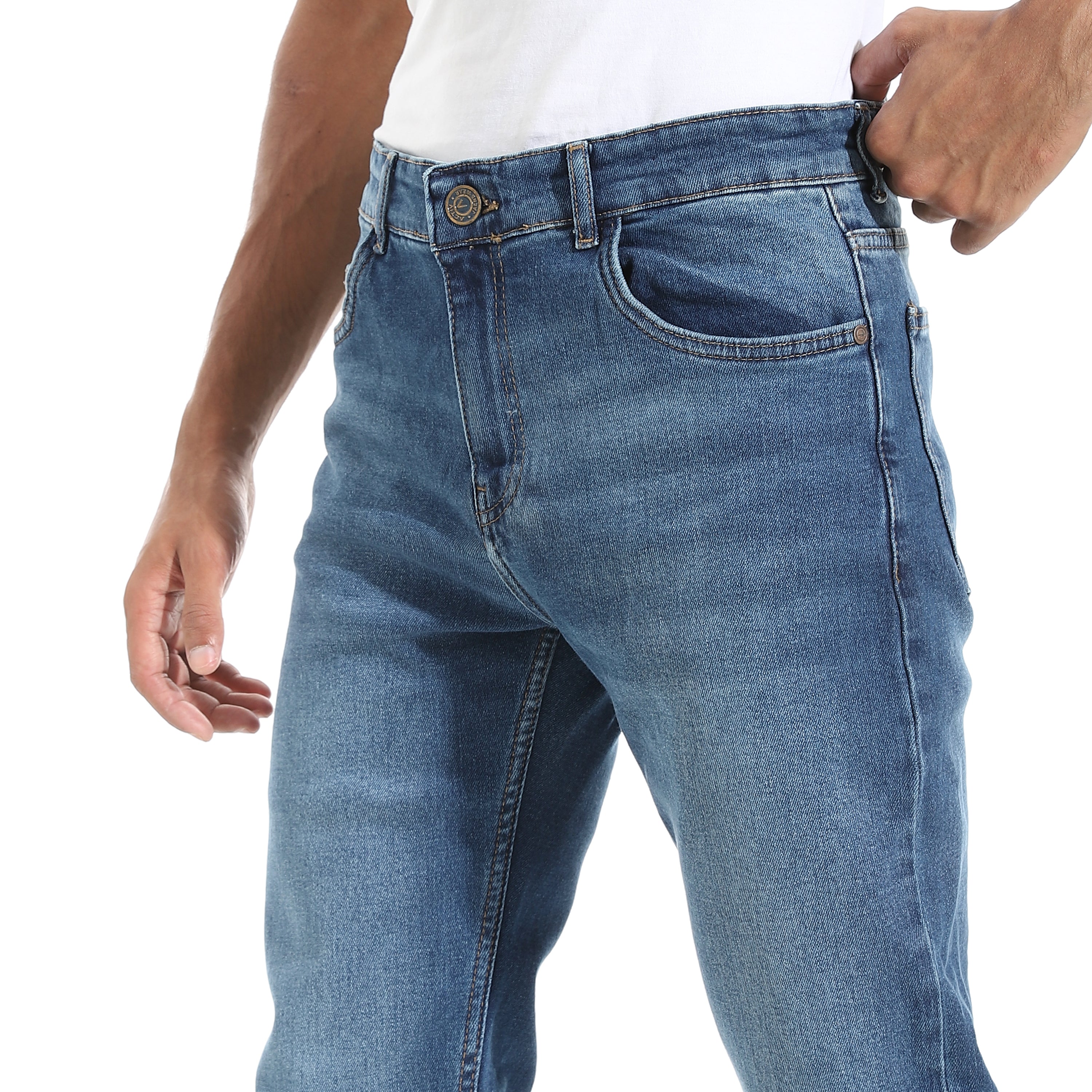 ACTIV MENS RUGULER JEANS PANTS - SKY BLUE