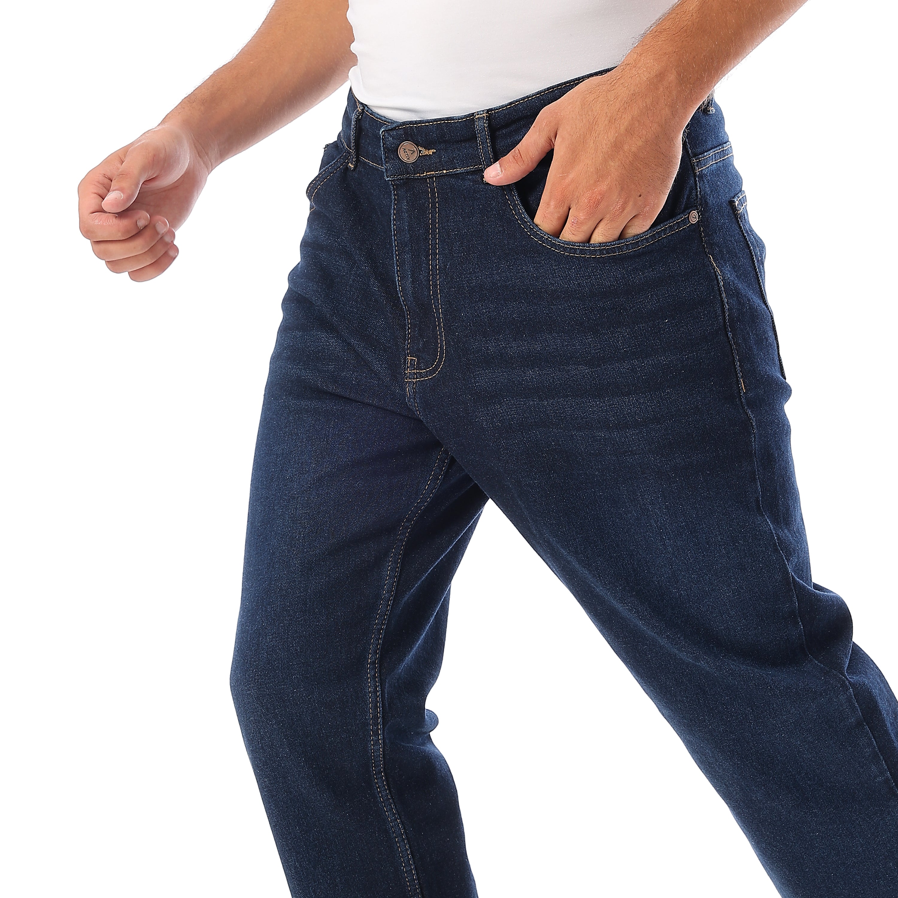 بنطلون  سليم استريت - ازرق غامق