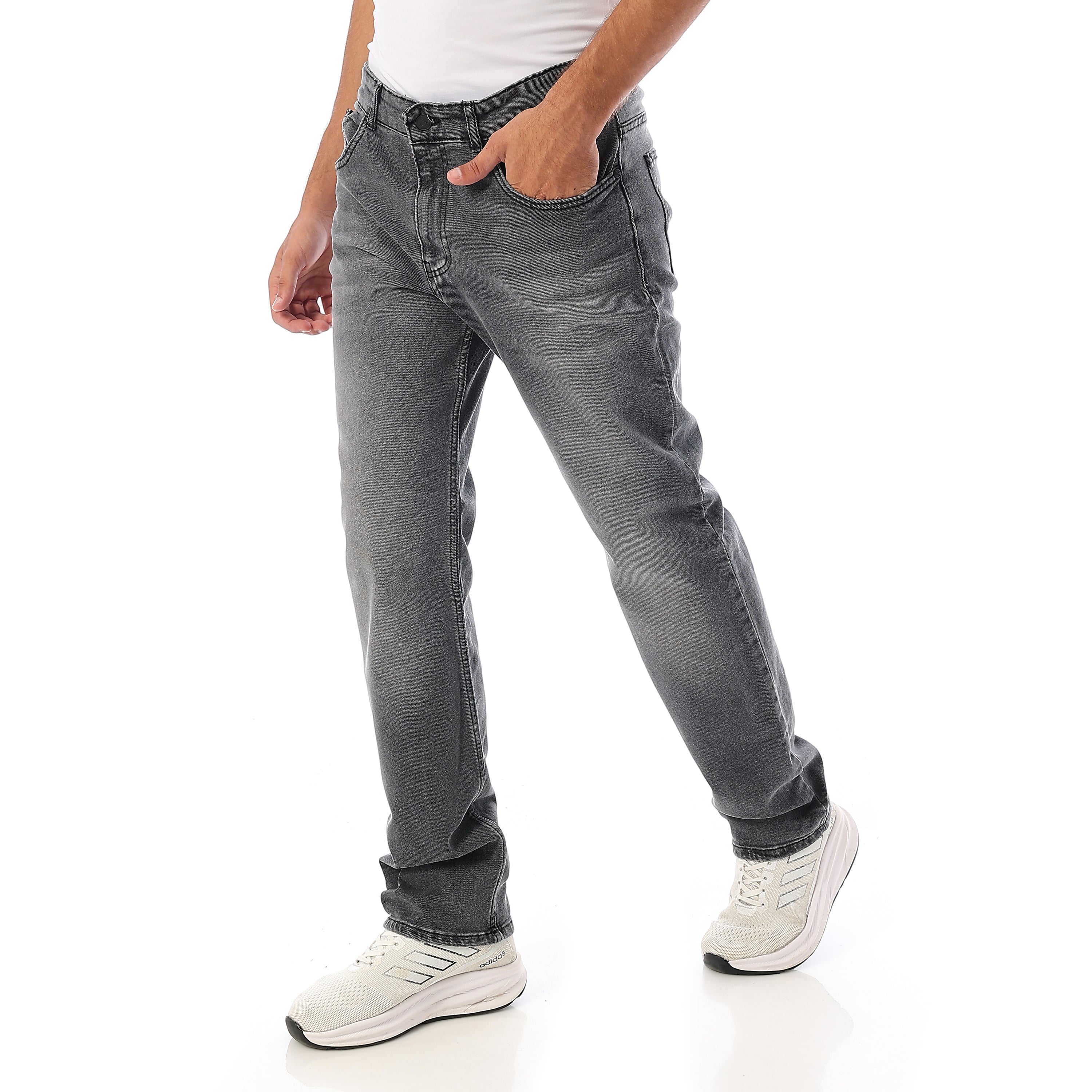 ACTIV MEN'S SLIM FIT JEANS - GREY