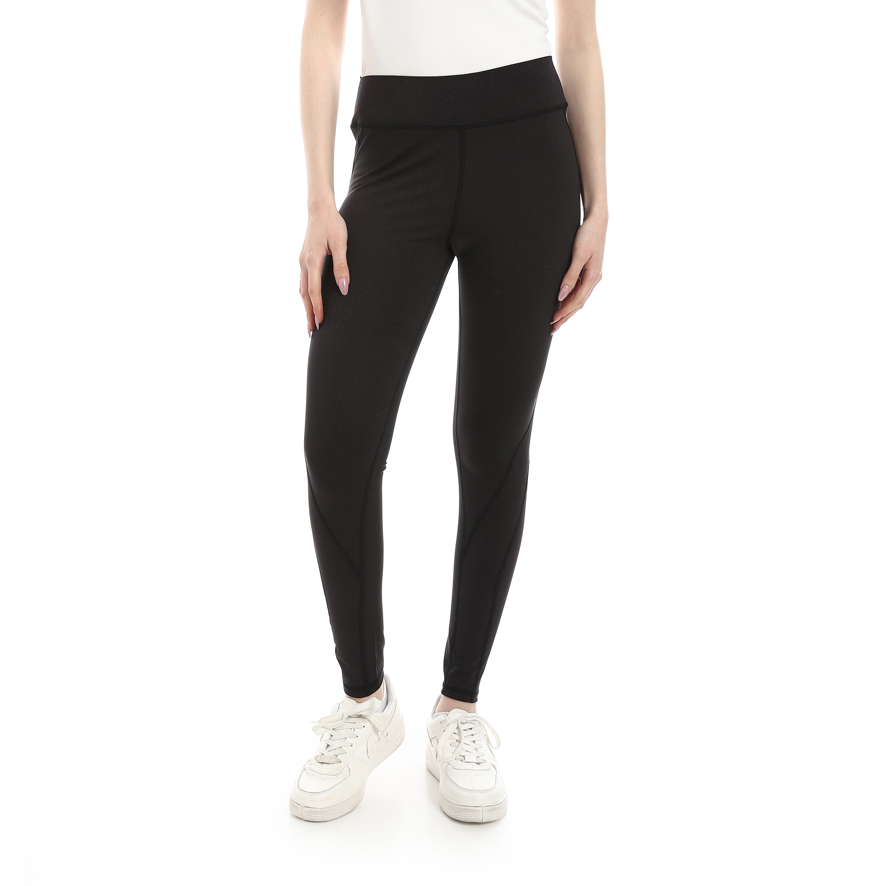 ACTIV WOMEN'S GLITTER LEGGINGS - BLACK