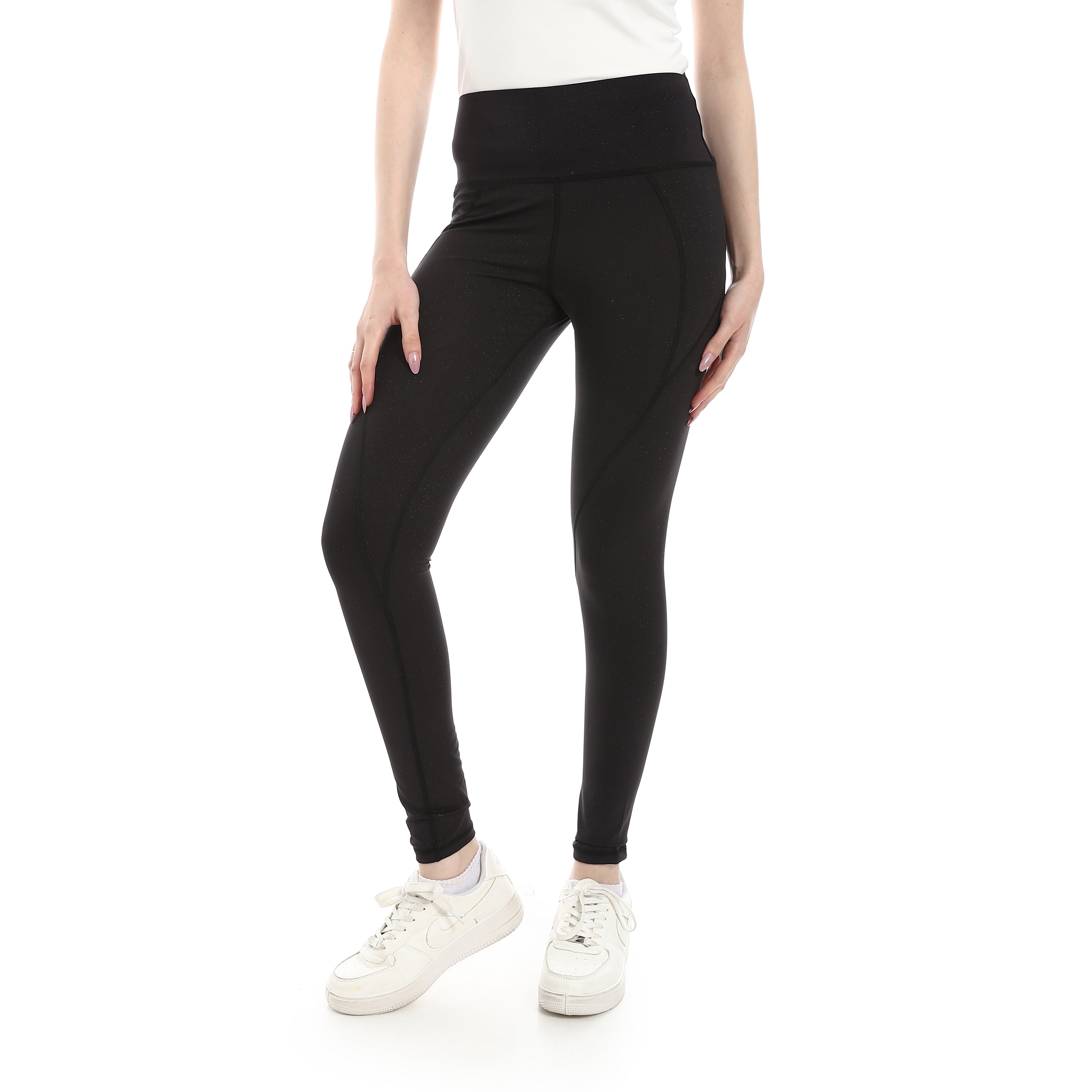 ACTIV WOMEN'S GLITTER LEGGINGS - BLACK