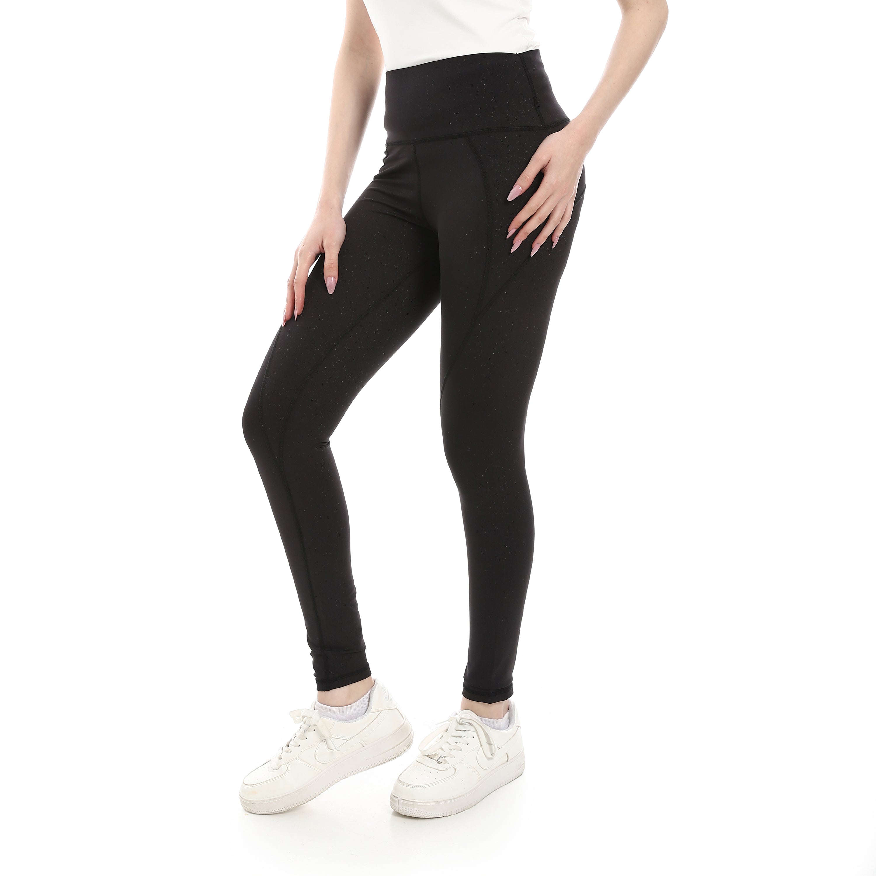 ACTIV WOMEN'S GLITTER LEGGINGS - BLACK