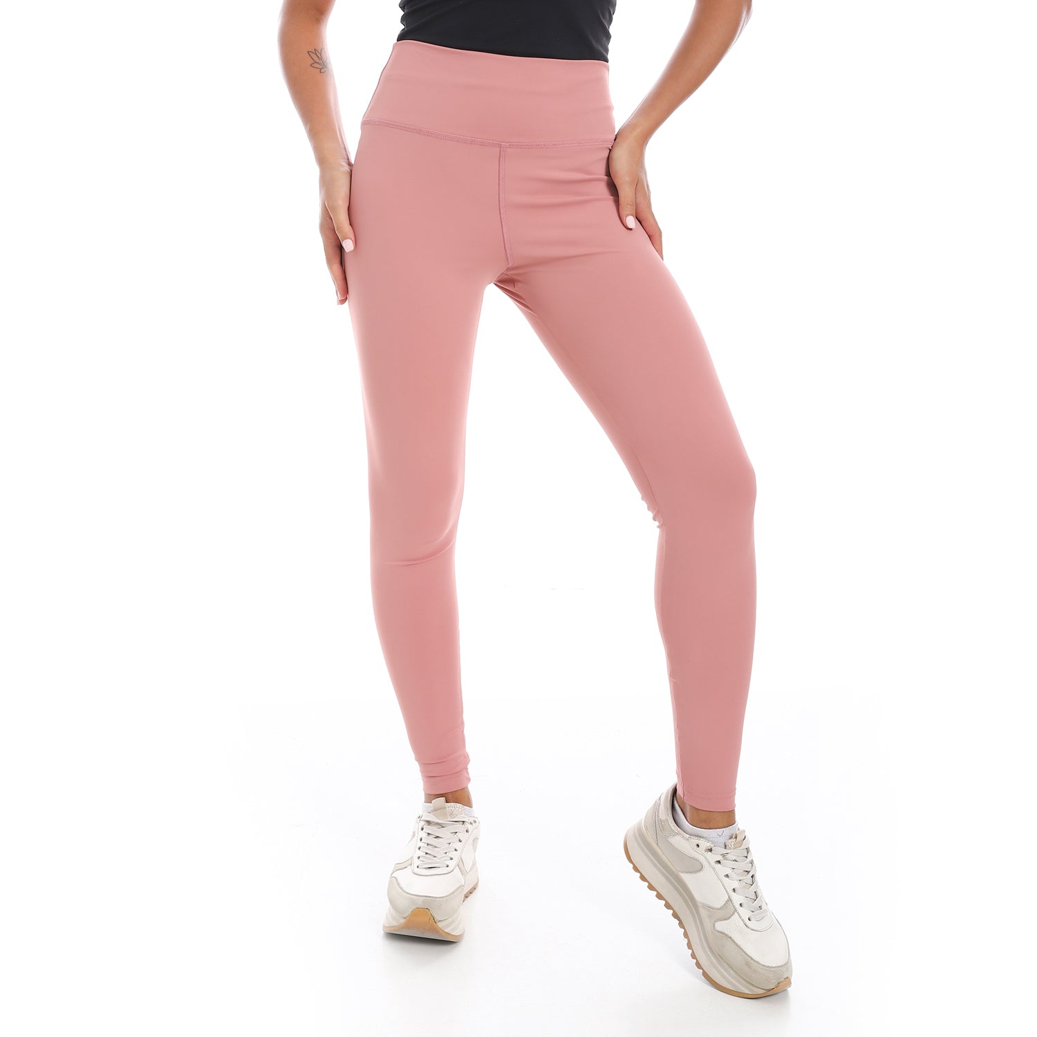 HIGH WAIST TRAINING LEGGINGS - ROSE