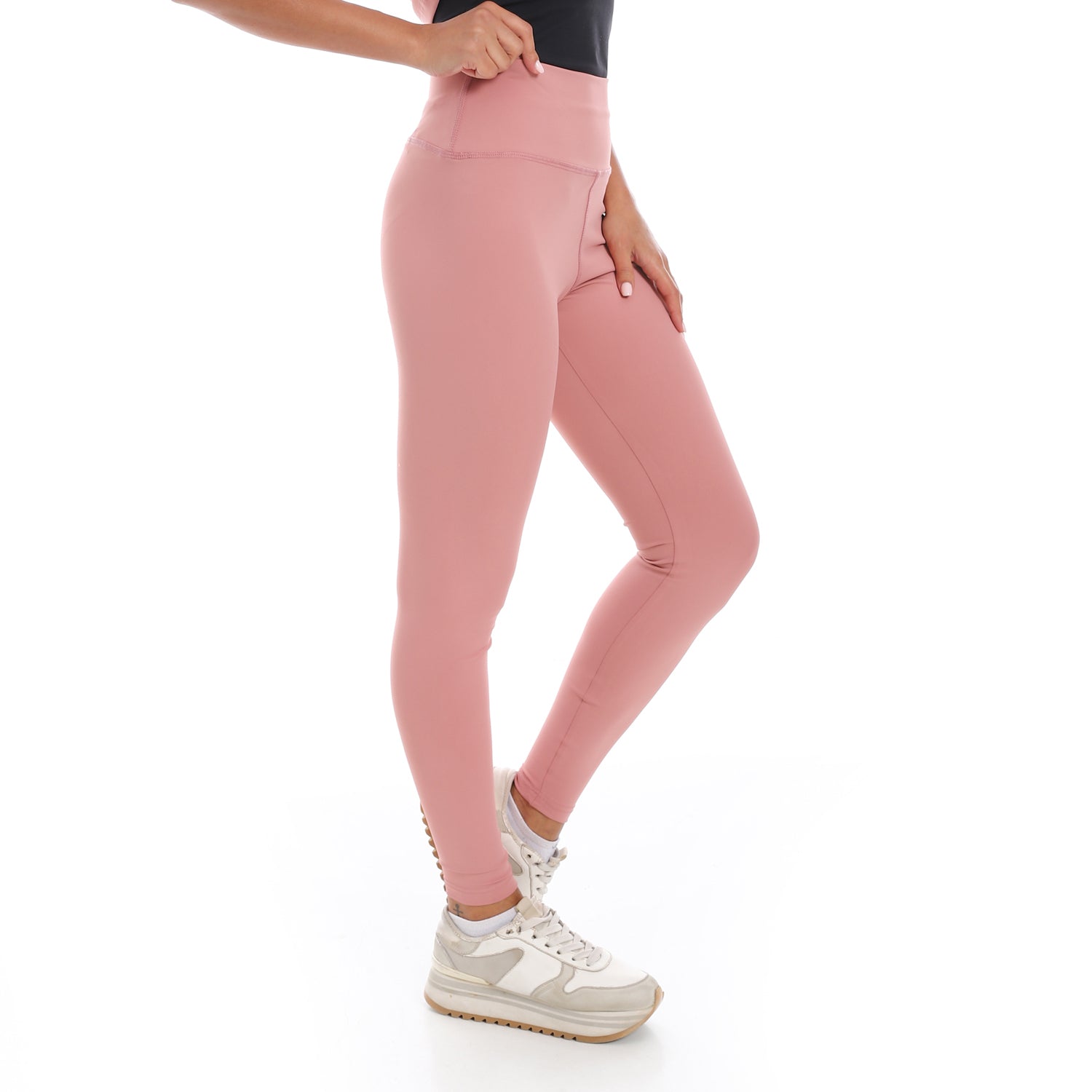 HIGH WAIST TRAINING LEGGINGS - ROSE