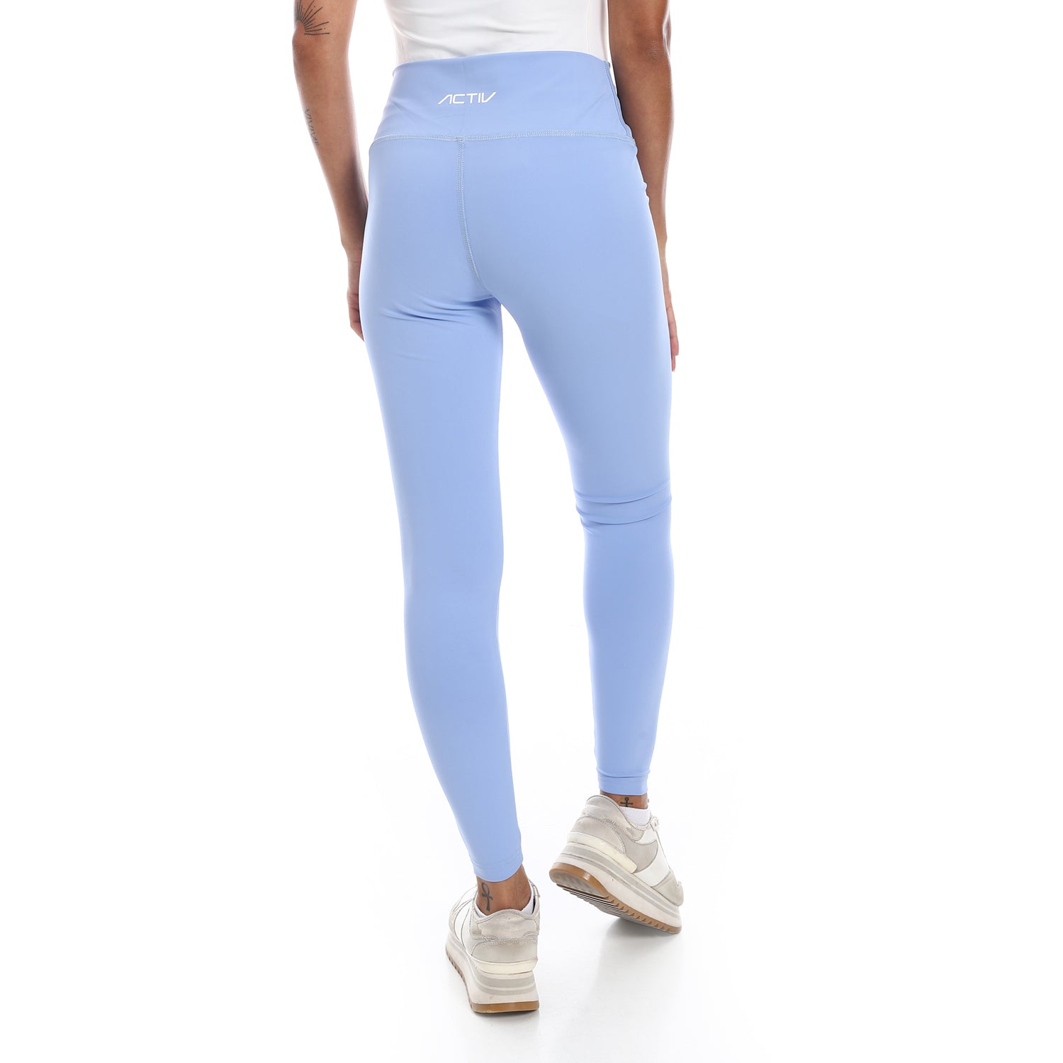 HIGH WAIST TRAINING LEGGINGS - BABYBLUE