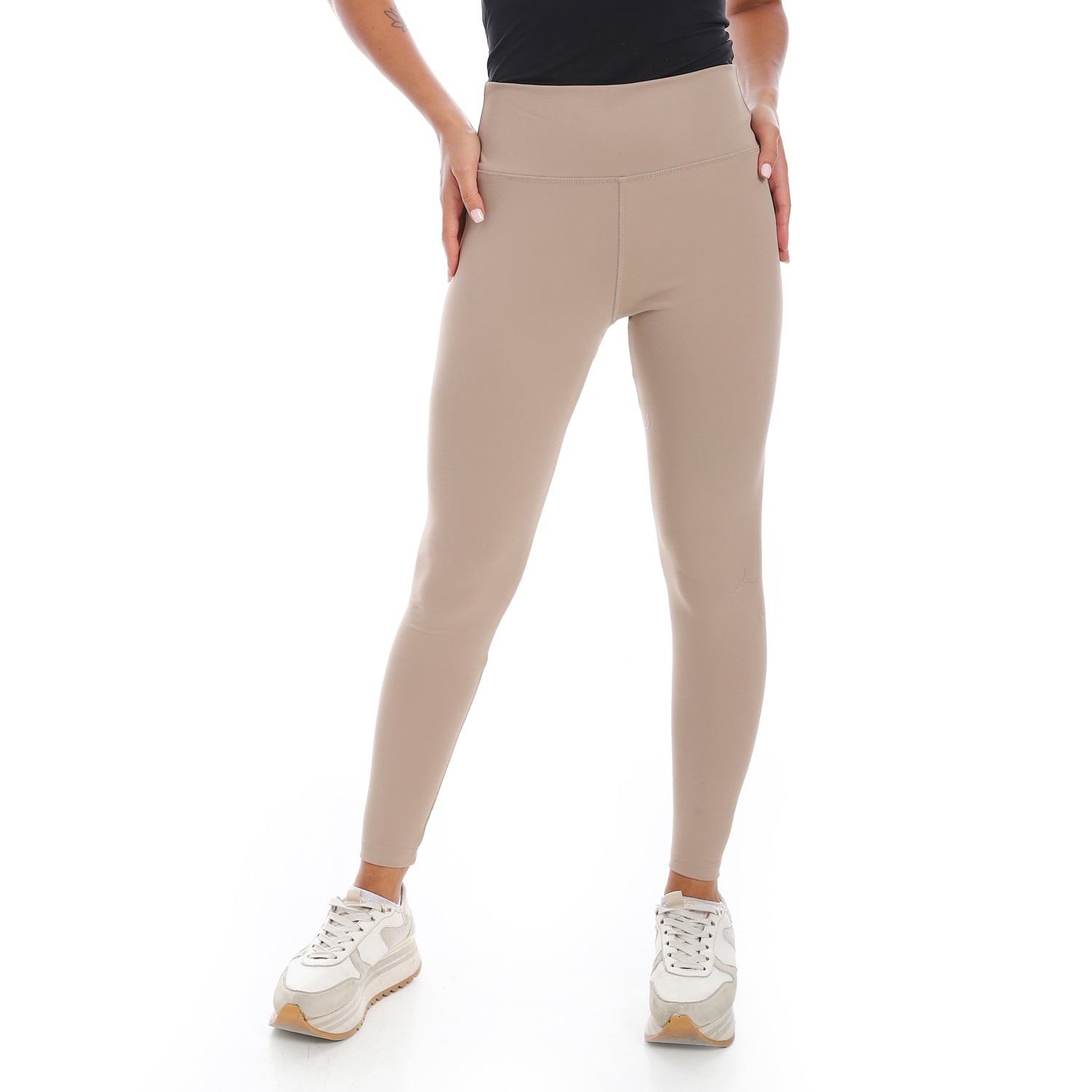 HIGH WAIST TRAINING LEGGINGS - BEIGE