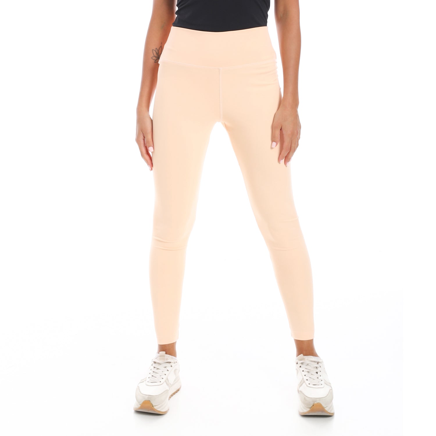 HIGH WAIST TRAINING LEGGINGS - PEACH