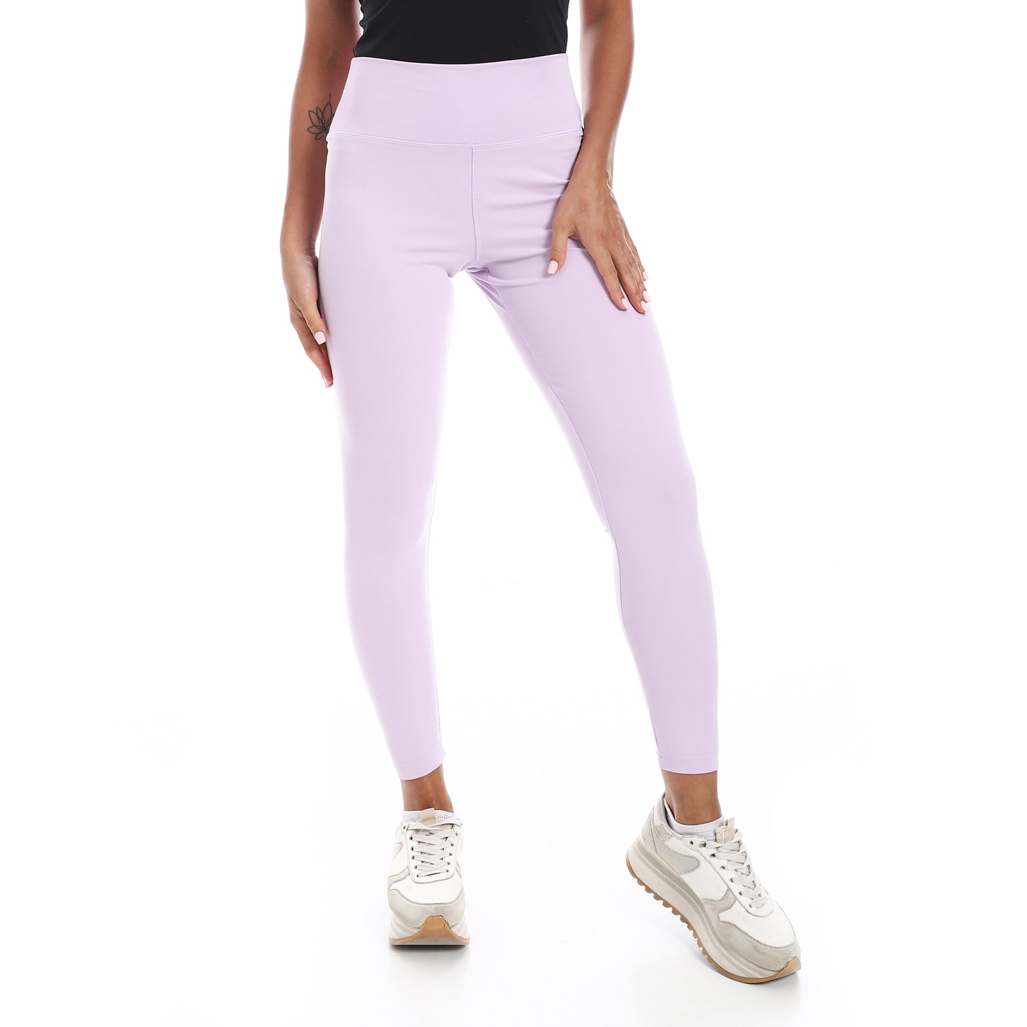 HIGH WAIST TRAINING LEGGINGS - LILAC