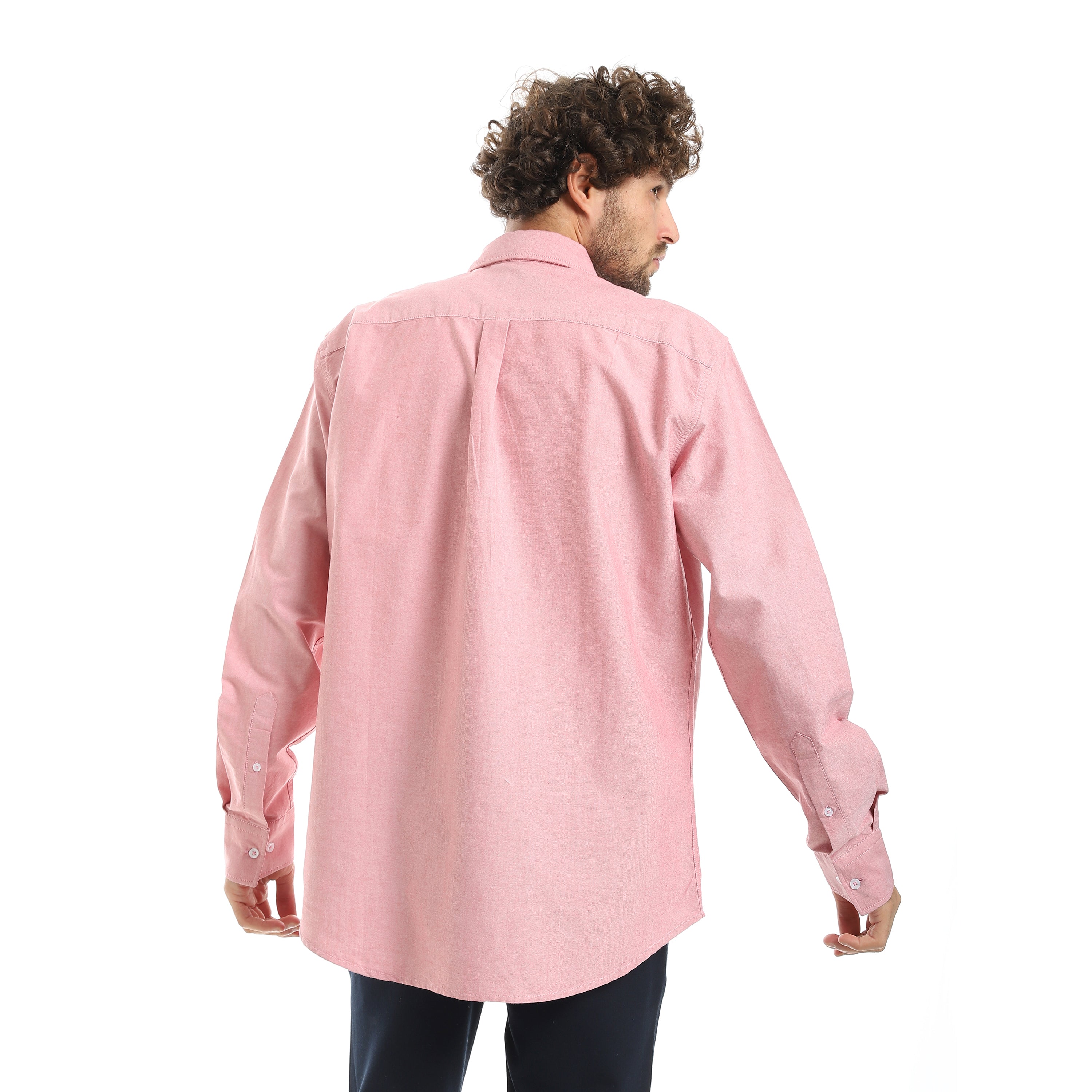 MEN'S L/S PLAIN CLASSIC SHIRT - روز