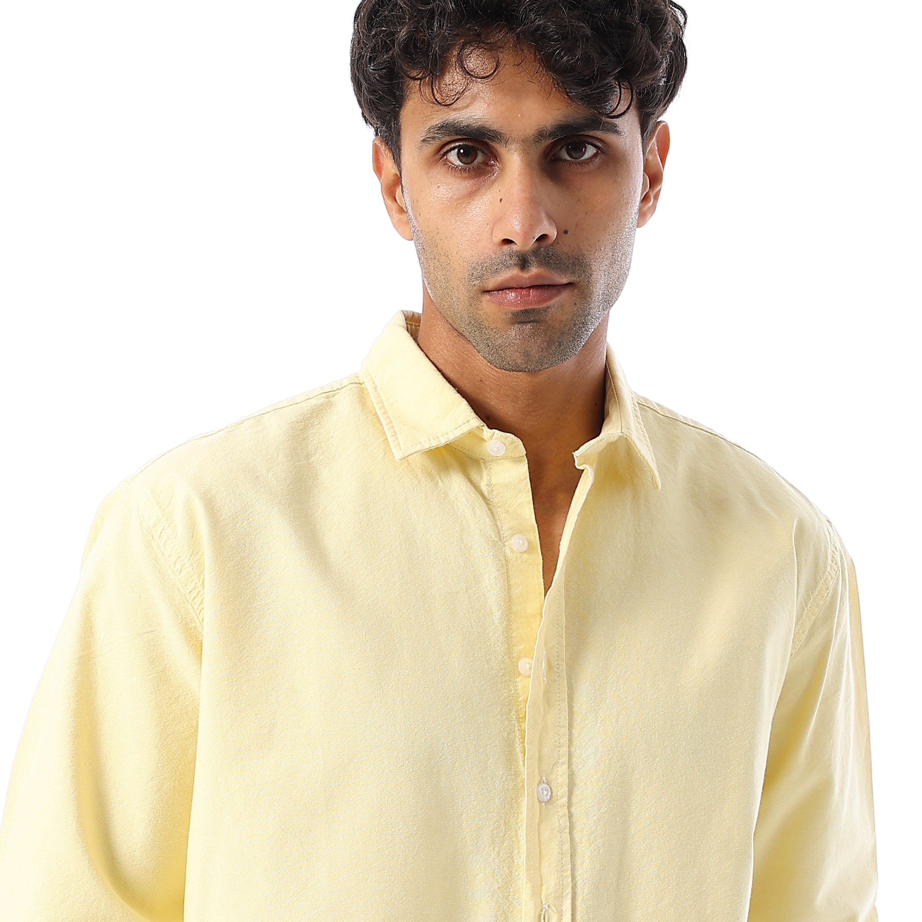 ACTIV PLAIN L/S OXFORD SHIRT - YELLOW