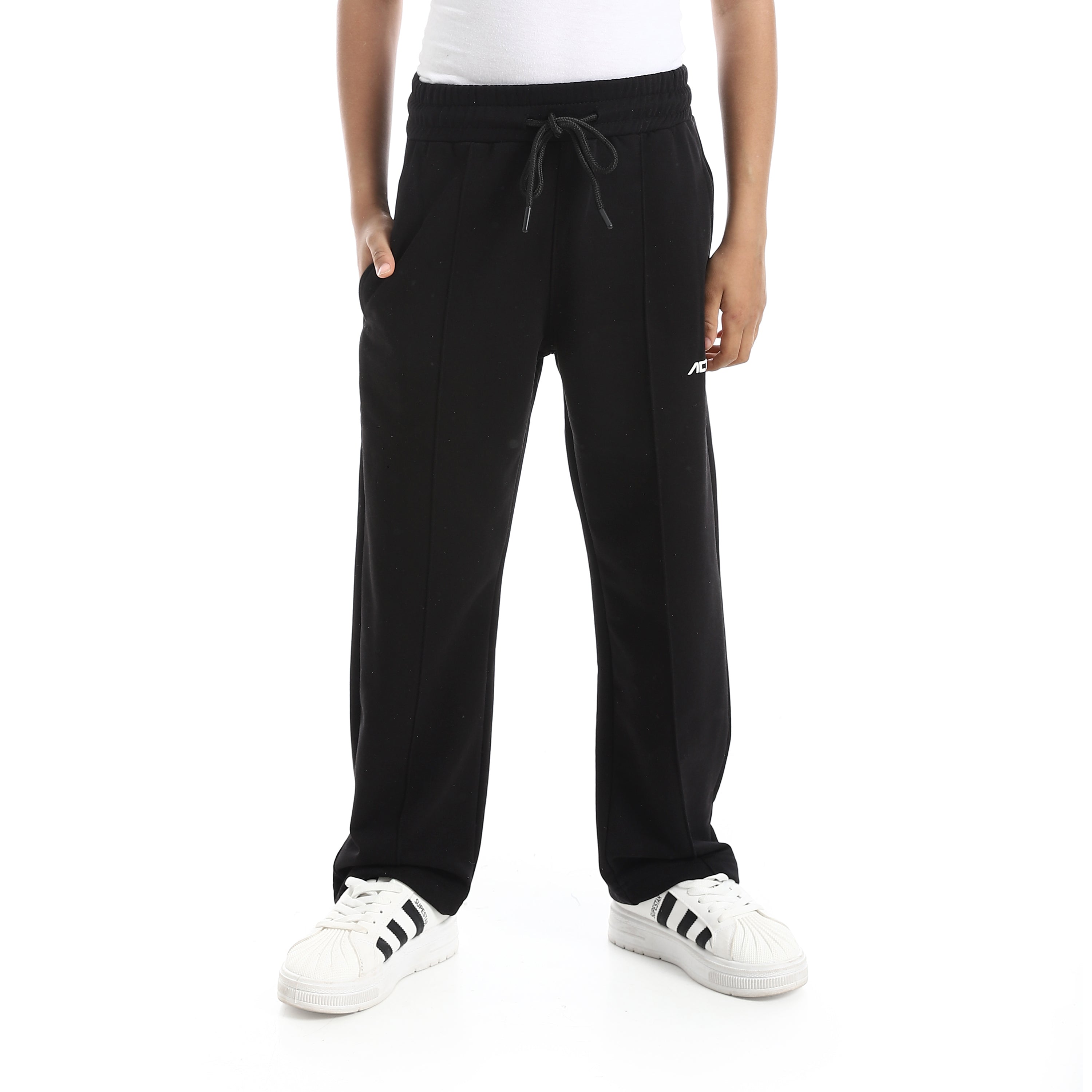 بنطلون اكتف اولادي واسع الأرجل - كحلي