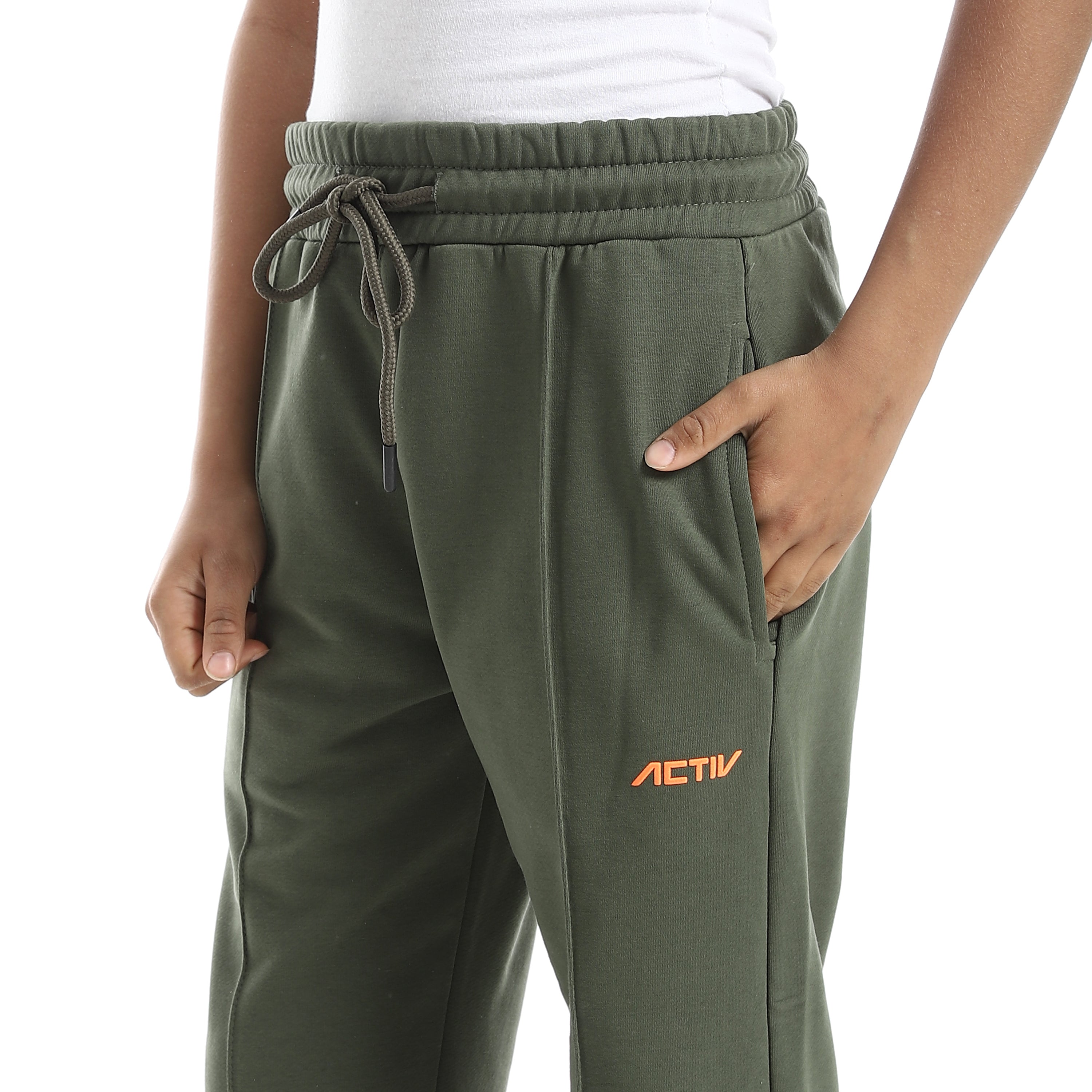 ACTIV BOYS' WIDE-LEG PANTS - OLIVE
