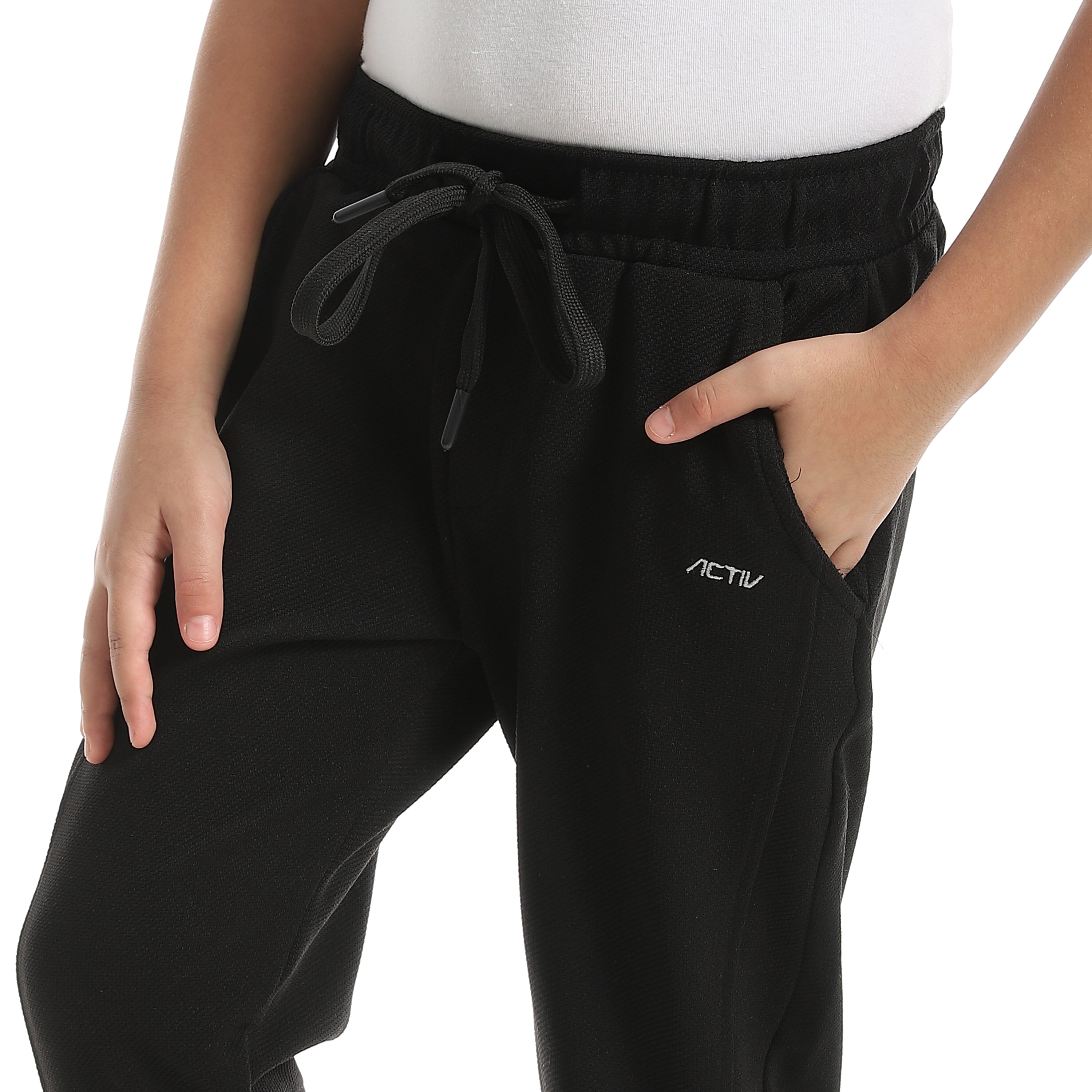 ACTIV KIDS SHERWAL PANTS - اسود