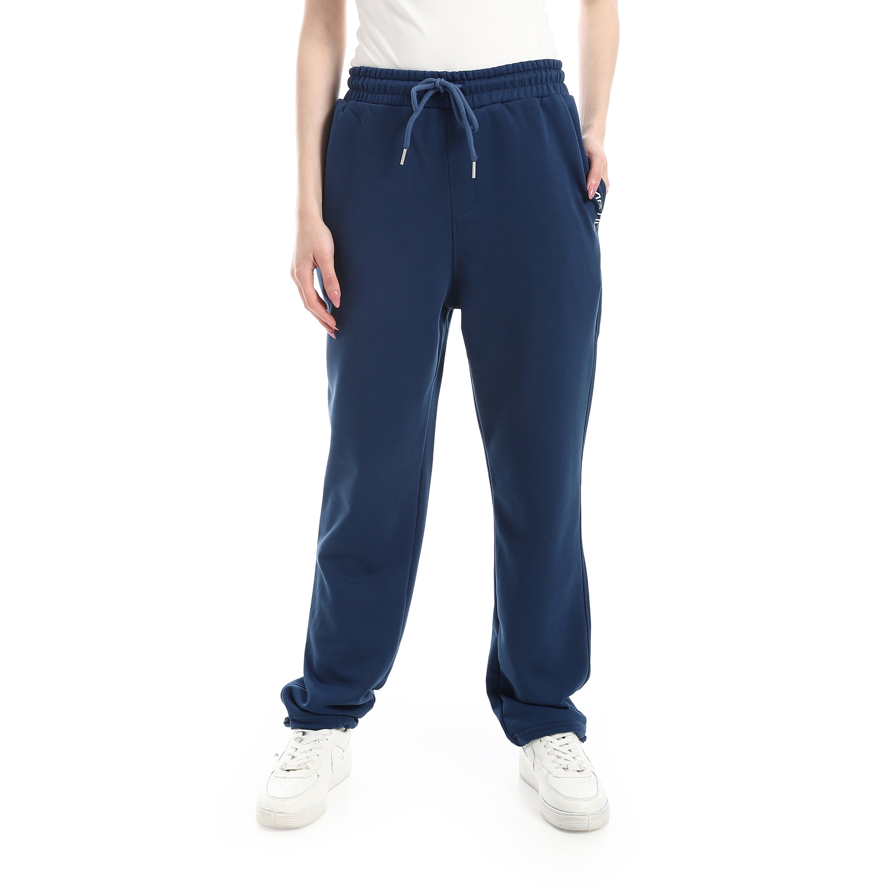 ELASTIC CUFFS SWEATPANTS - INDIGO