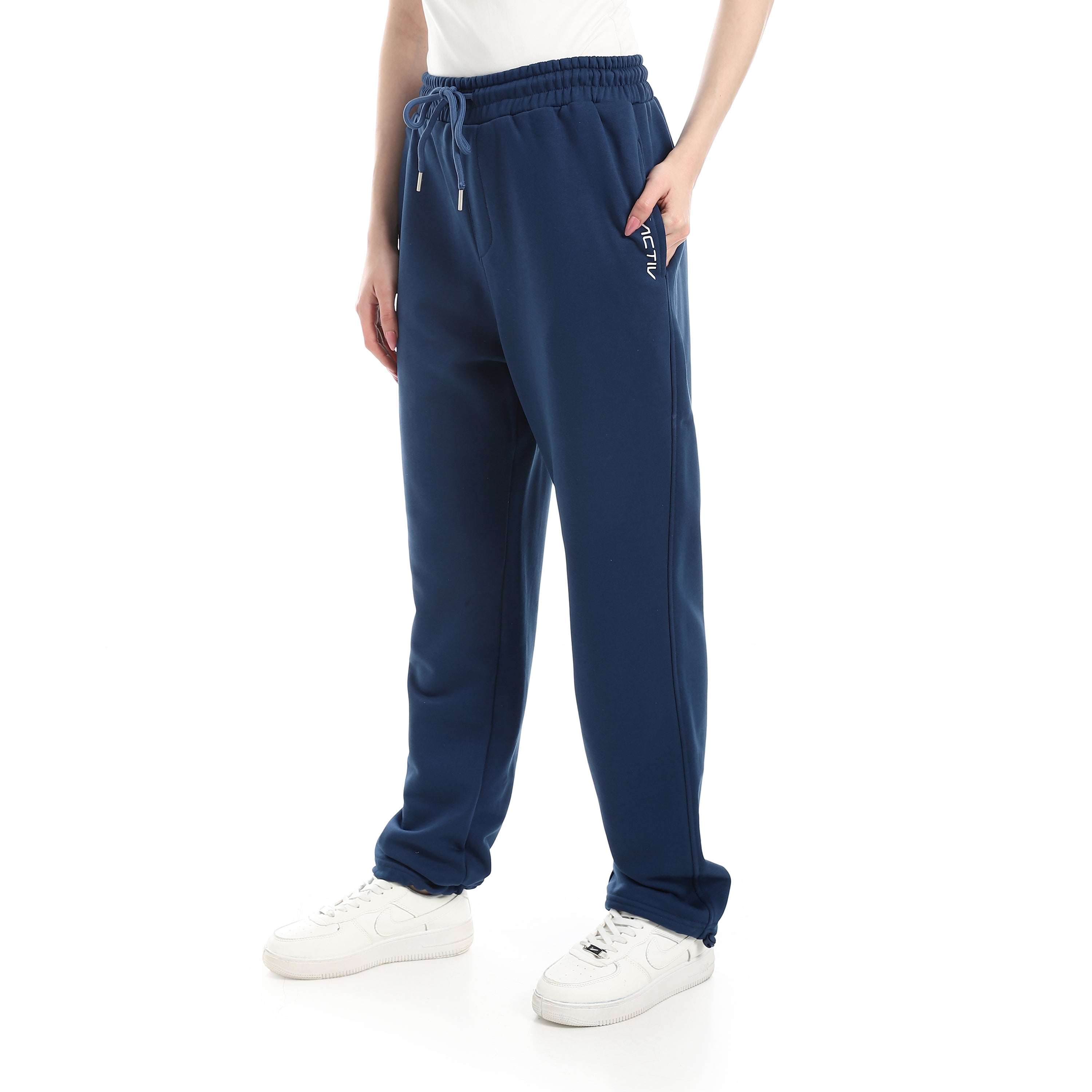 ELASTIC CUFFS SWEATPANTS - INDIGO