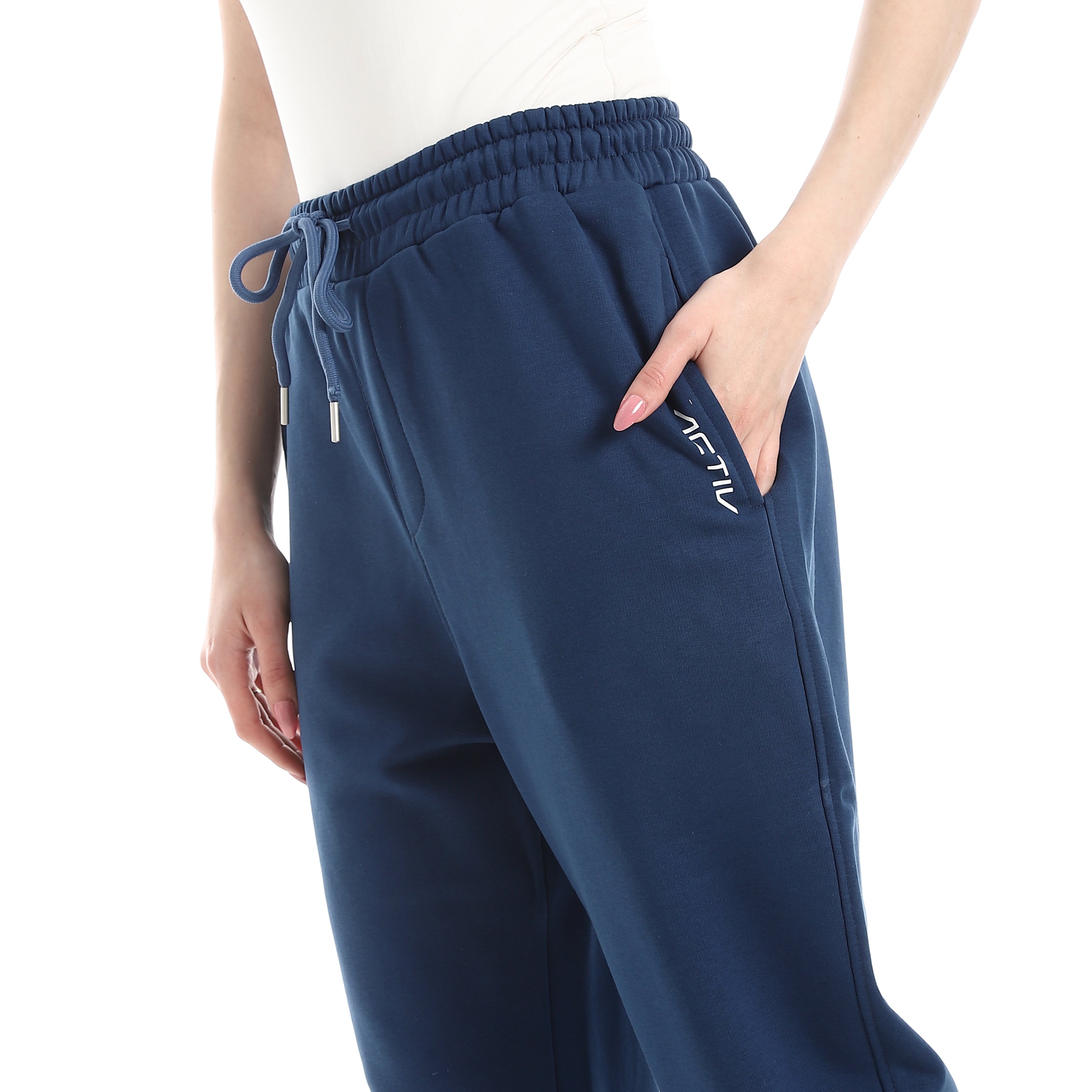 ELASTIC CUFFS SWEATPANTS - INDIGO