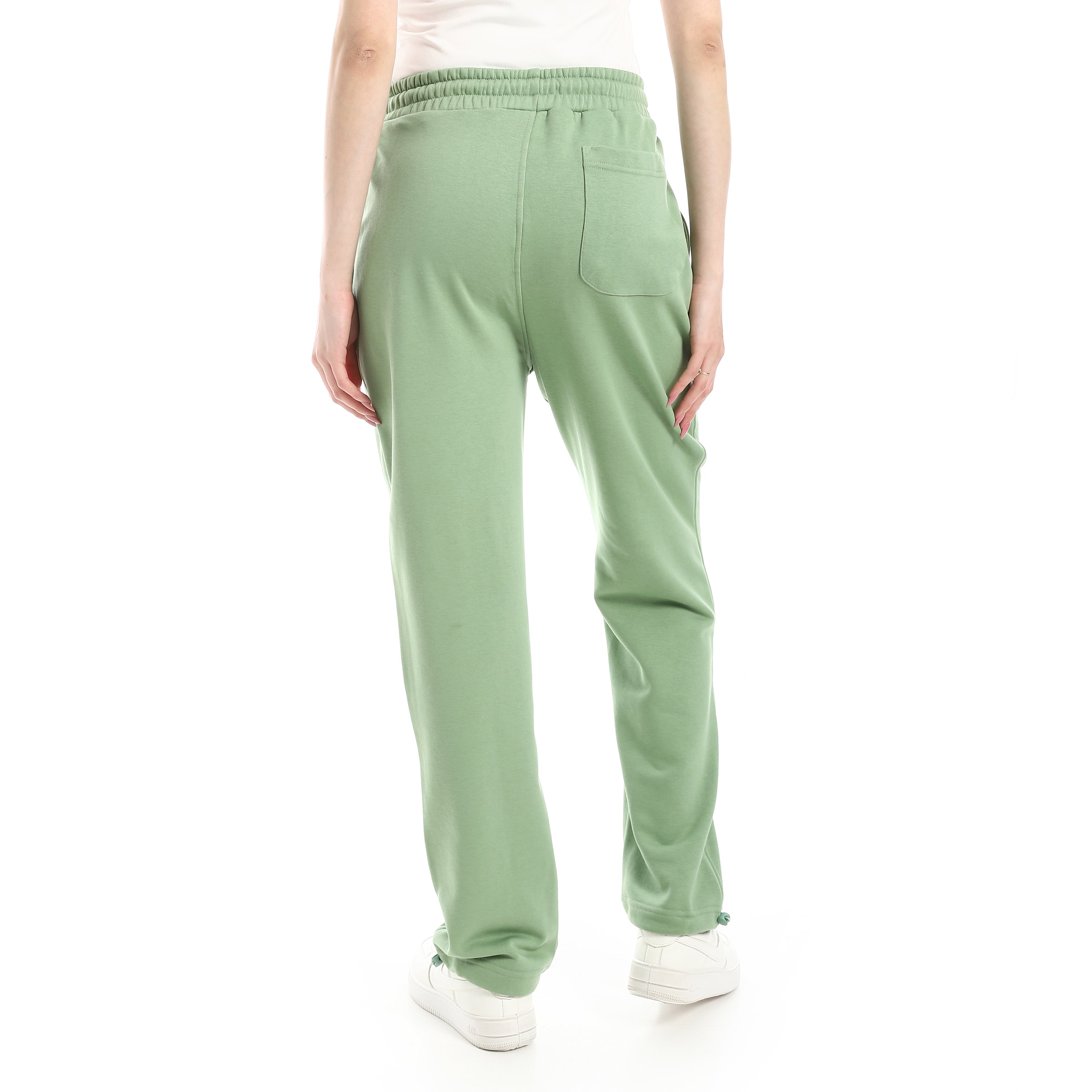 ELASTIC CUFFS SWEATPANTS - L.GREEN