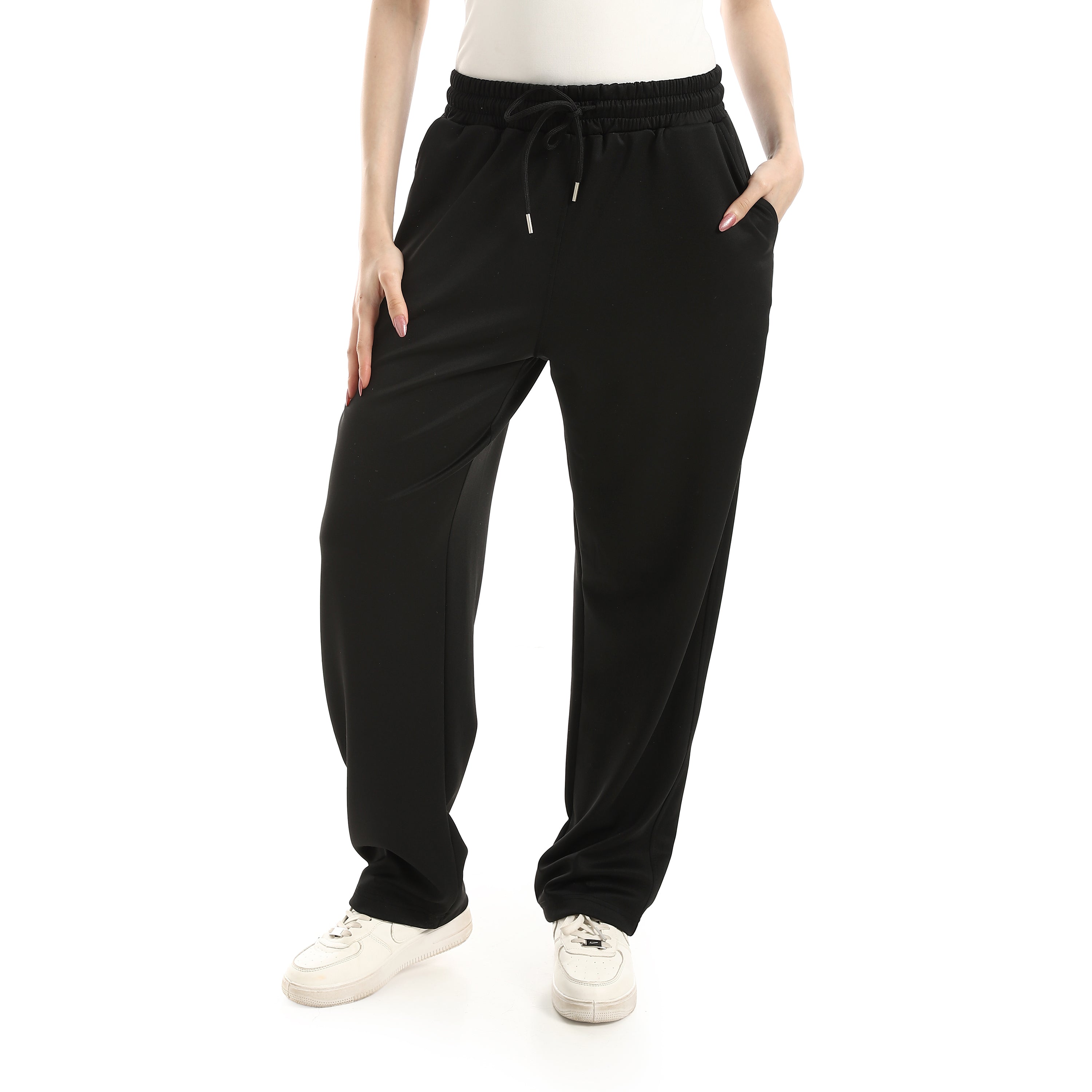 EASE WOMEN'S DRAWSTRING PANTS - BLACK