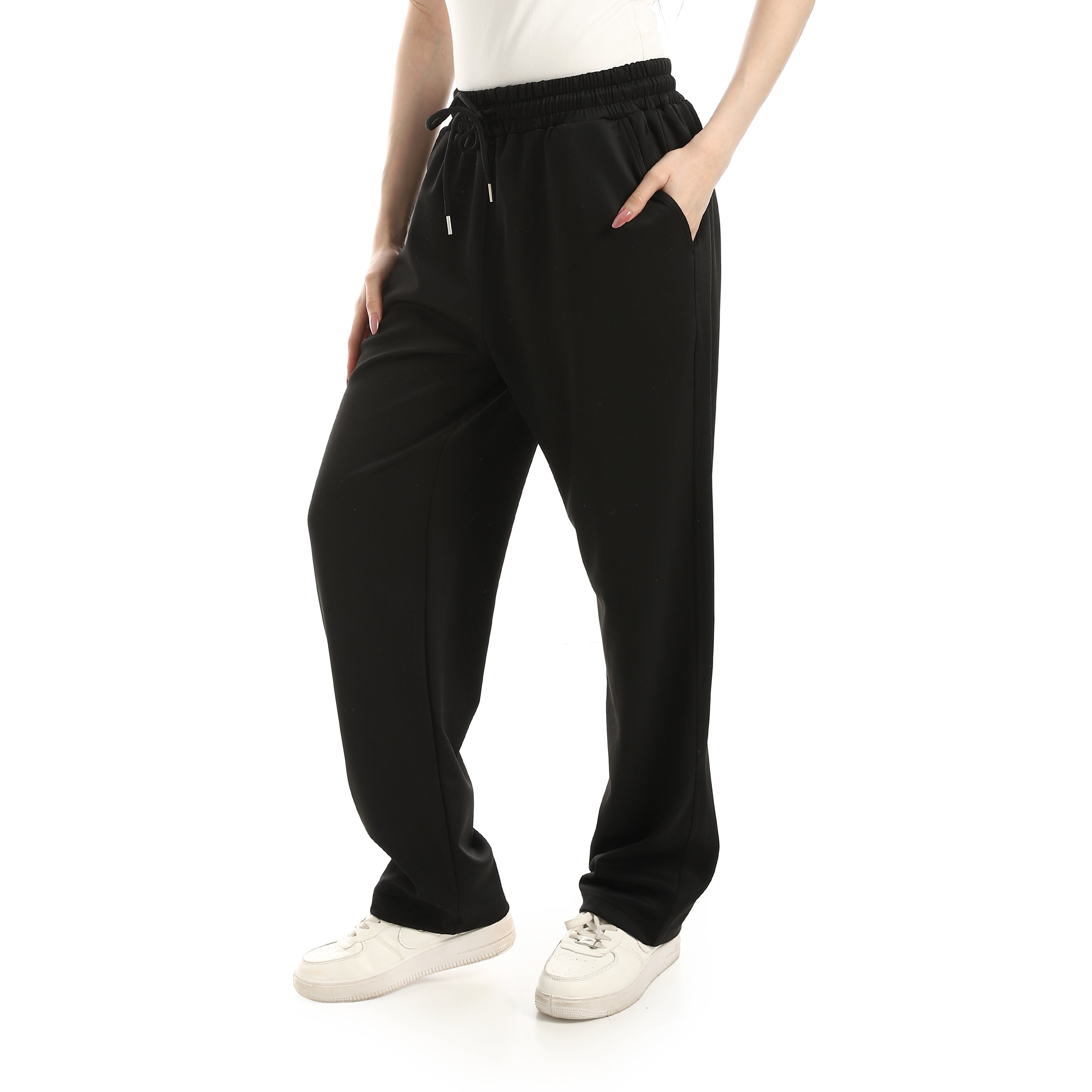 EASE WOMEN'S DRAWSTRING PANTS - BLACK