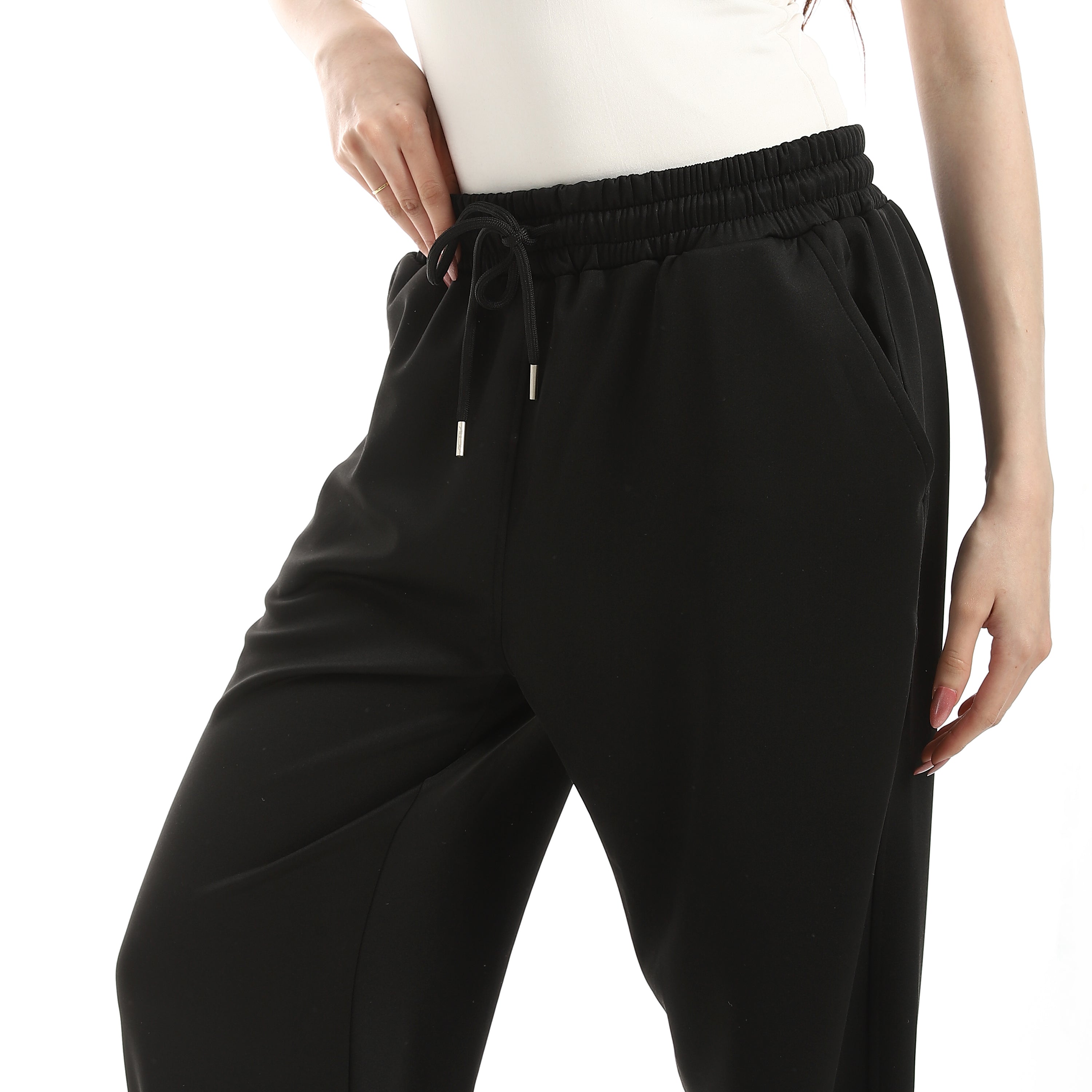 EASE WOMEN'S DRAWSTRING PANTS - BLACK