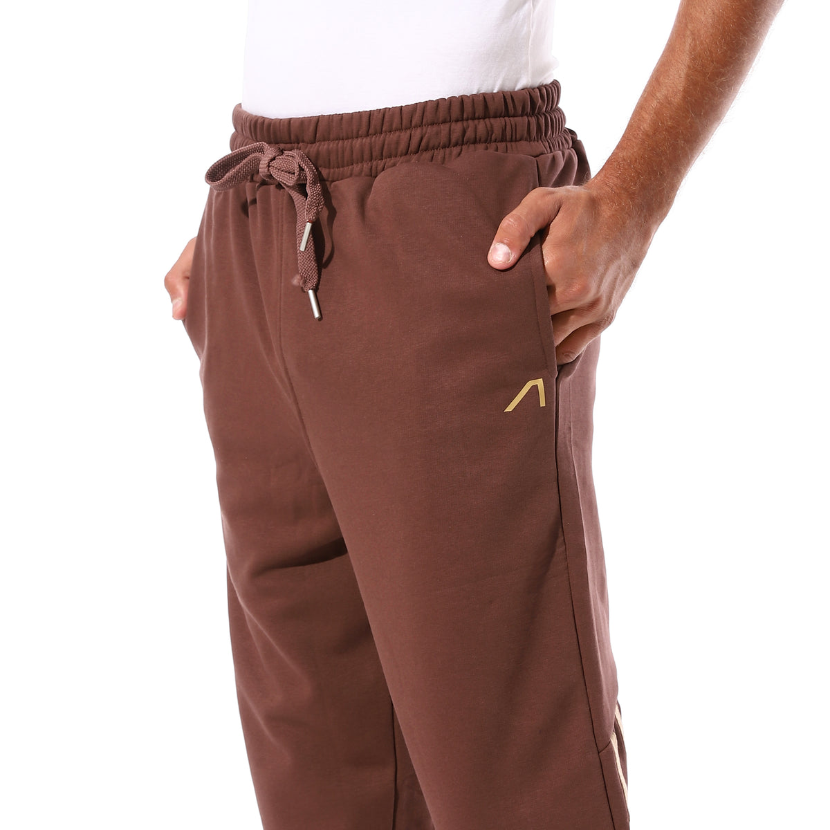 ACTIV DOUBLE STRIPES JOGGERS - BROWN