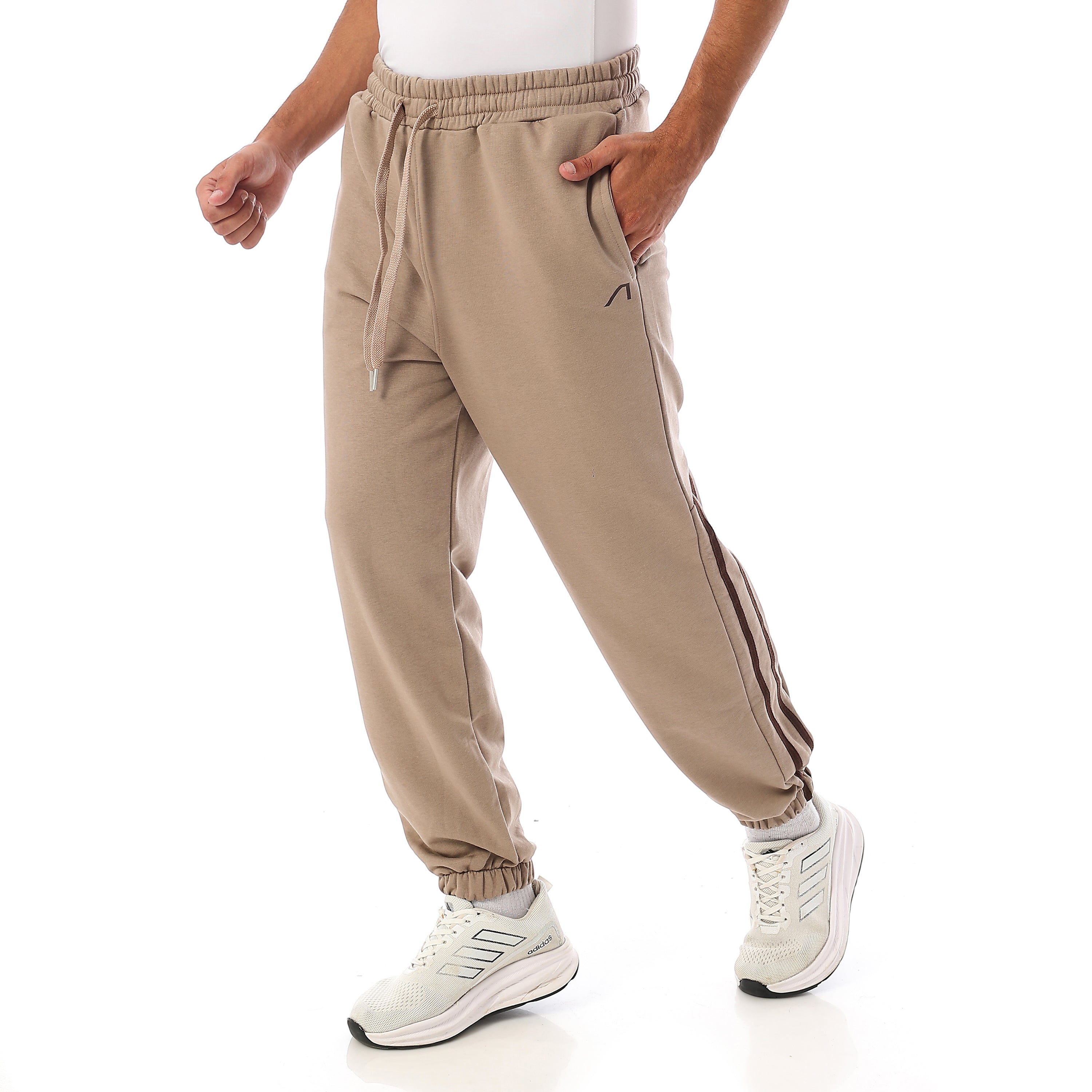 ACTIV DOUBLE STRIPES JOGGERS - BEIGE