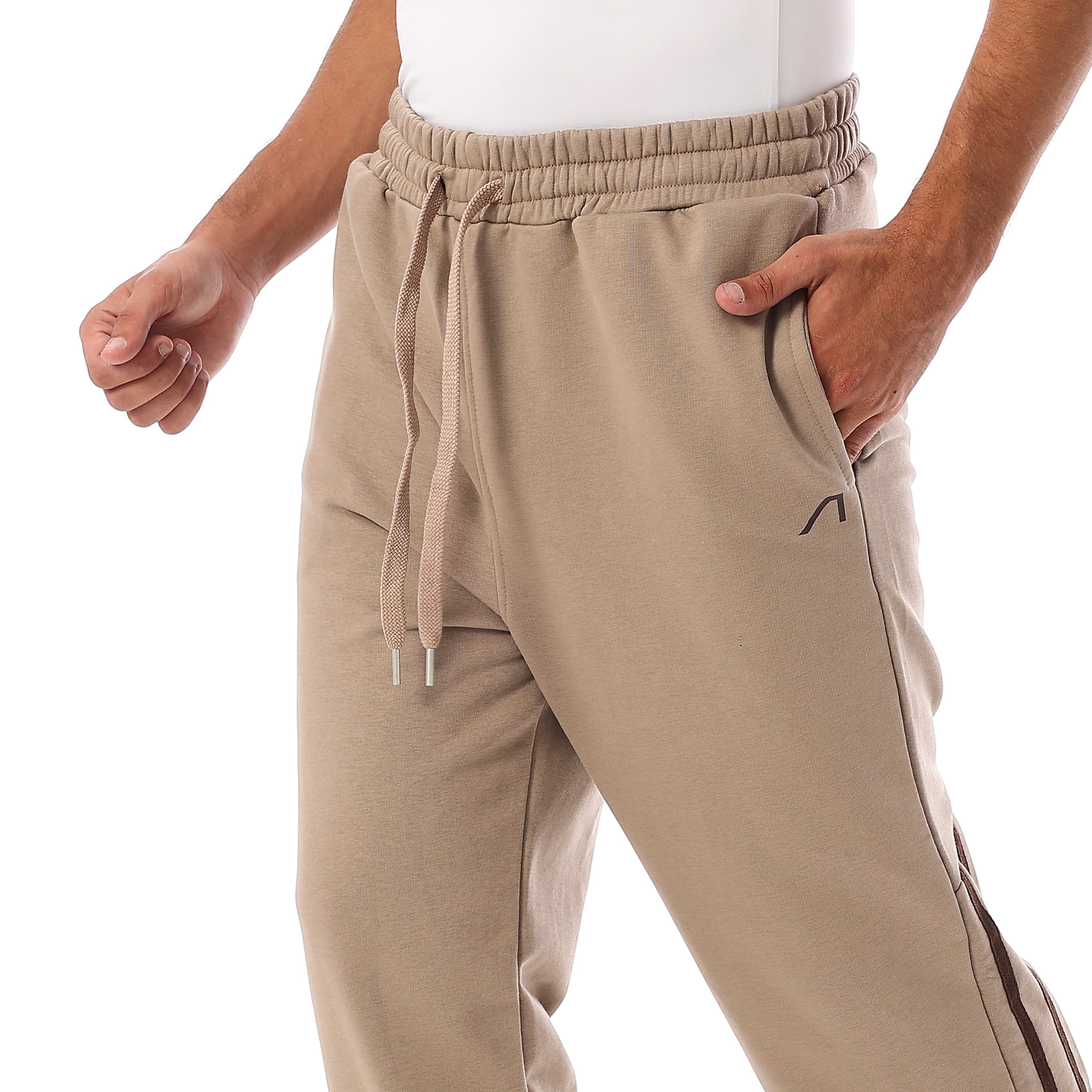 ACTIV DOUBLE STRIPES JOGGERS - BEIGE