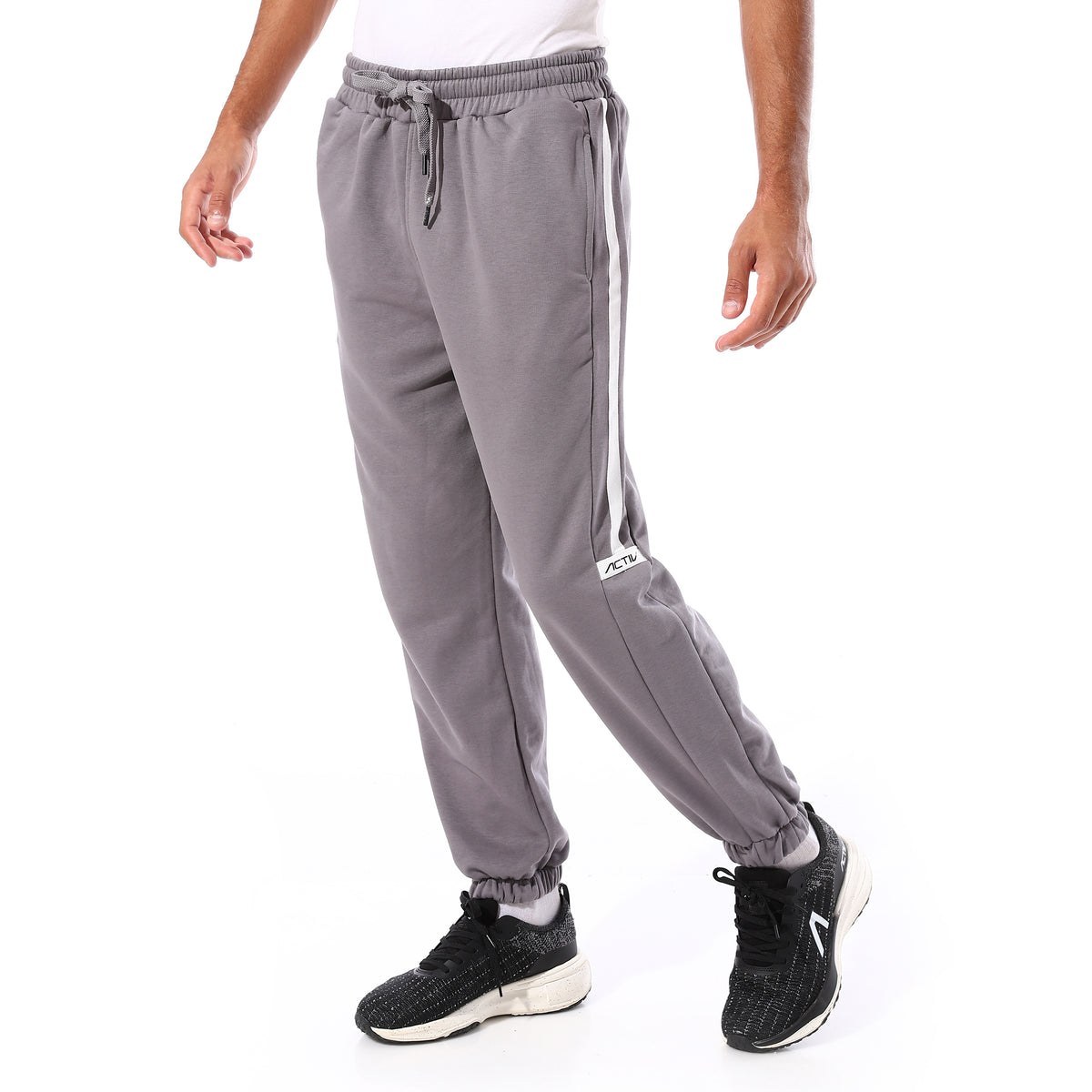 ACTIV CREATIV SIDE CUT JOGGERS - GREY