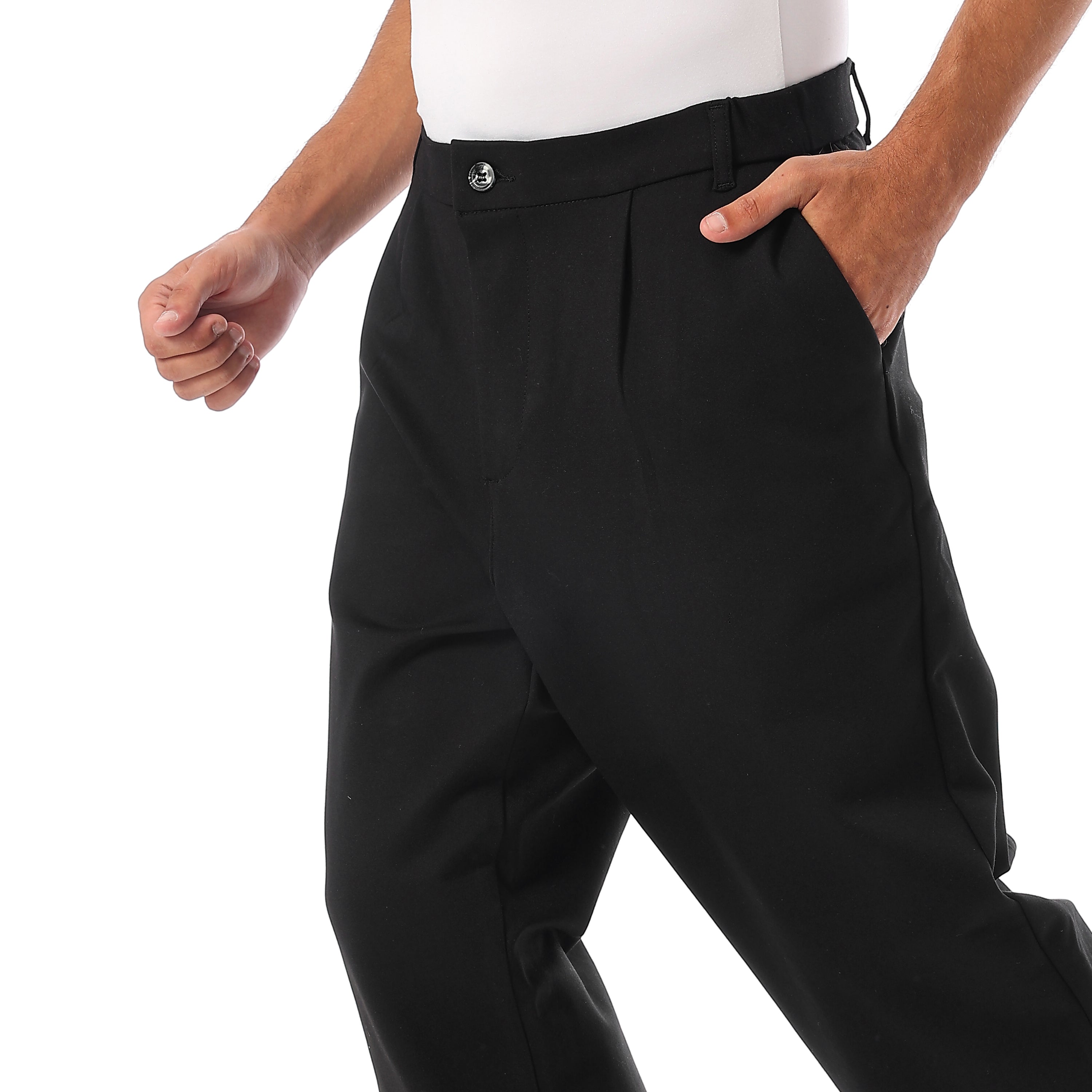 WIDE LEG RIDING BREECHES - اسود