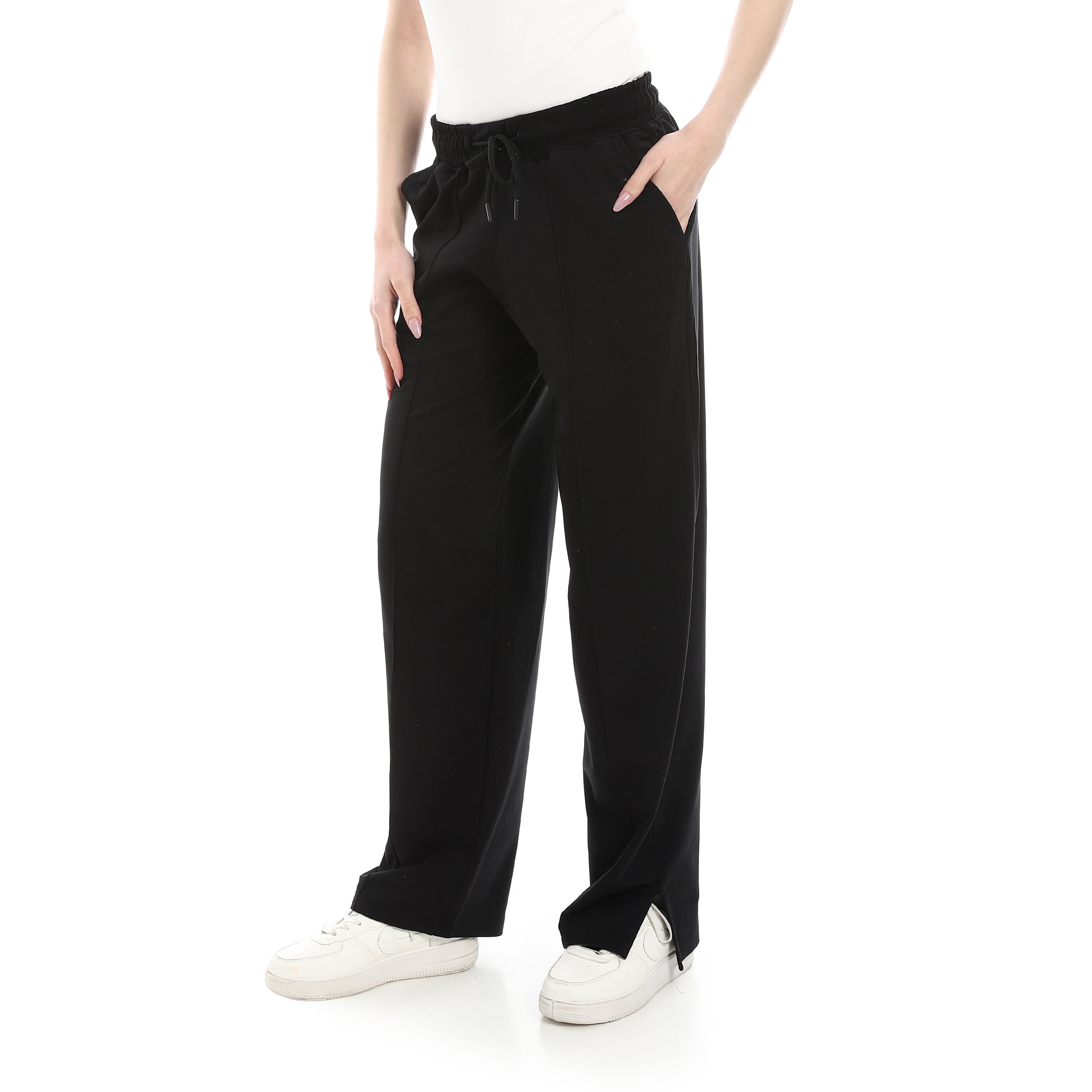 ACTIV WOMEN'S WIDE LEG PANTS - BLACK