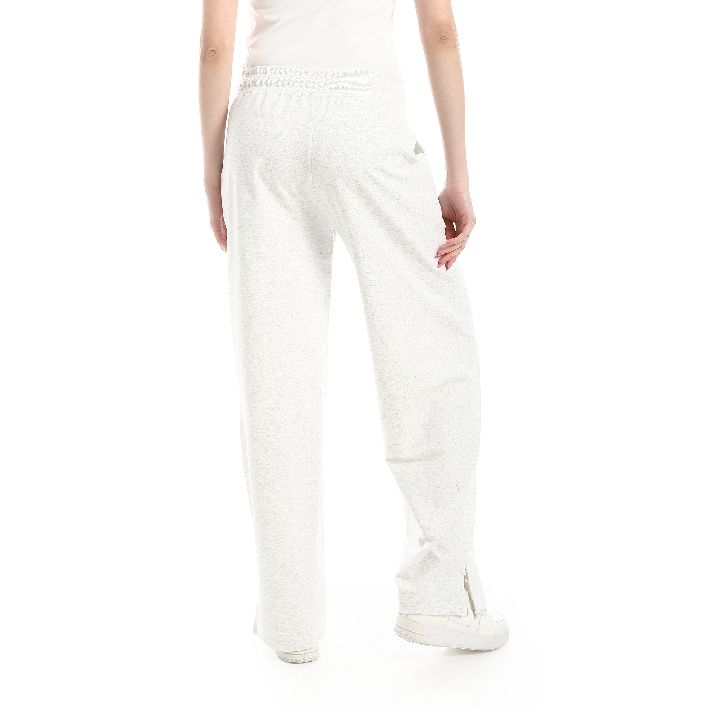 بنطلون اكتف حريمي وايد ليج - اوف وايت