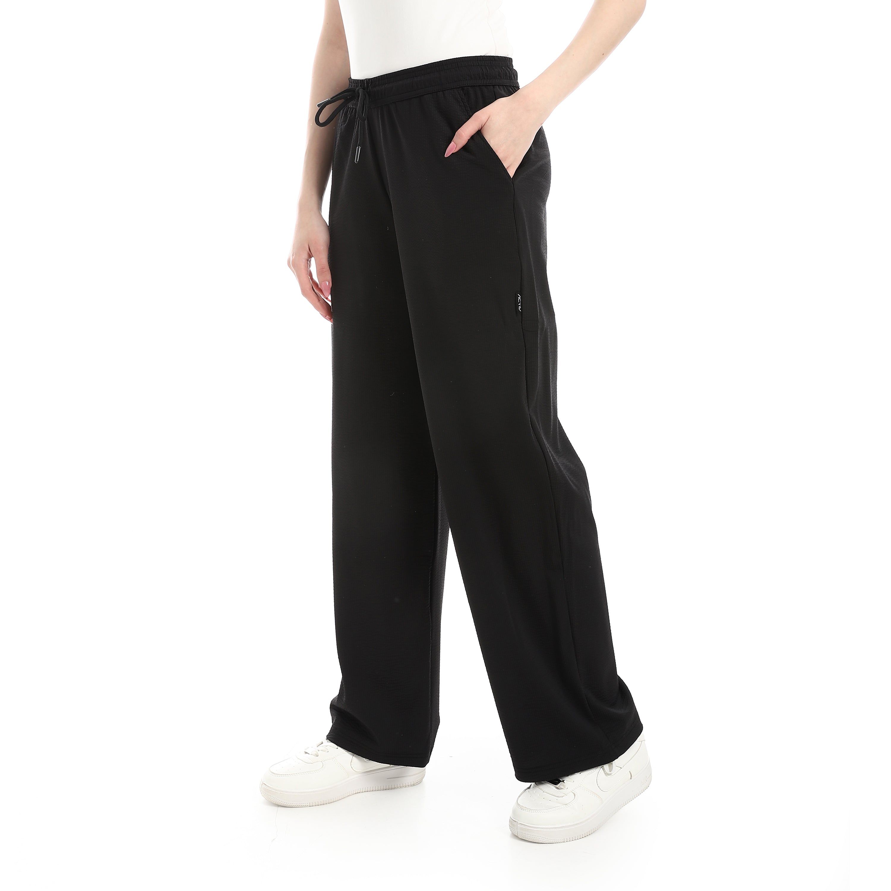 ACTIV WOMEN'S WIDE LEG PANTS - BLACK