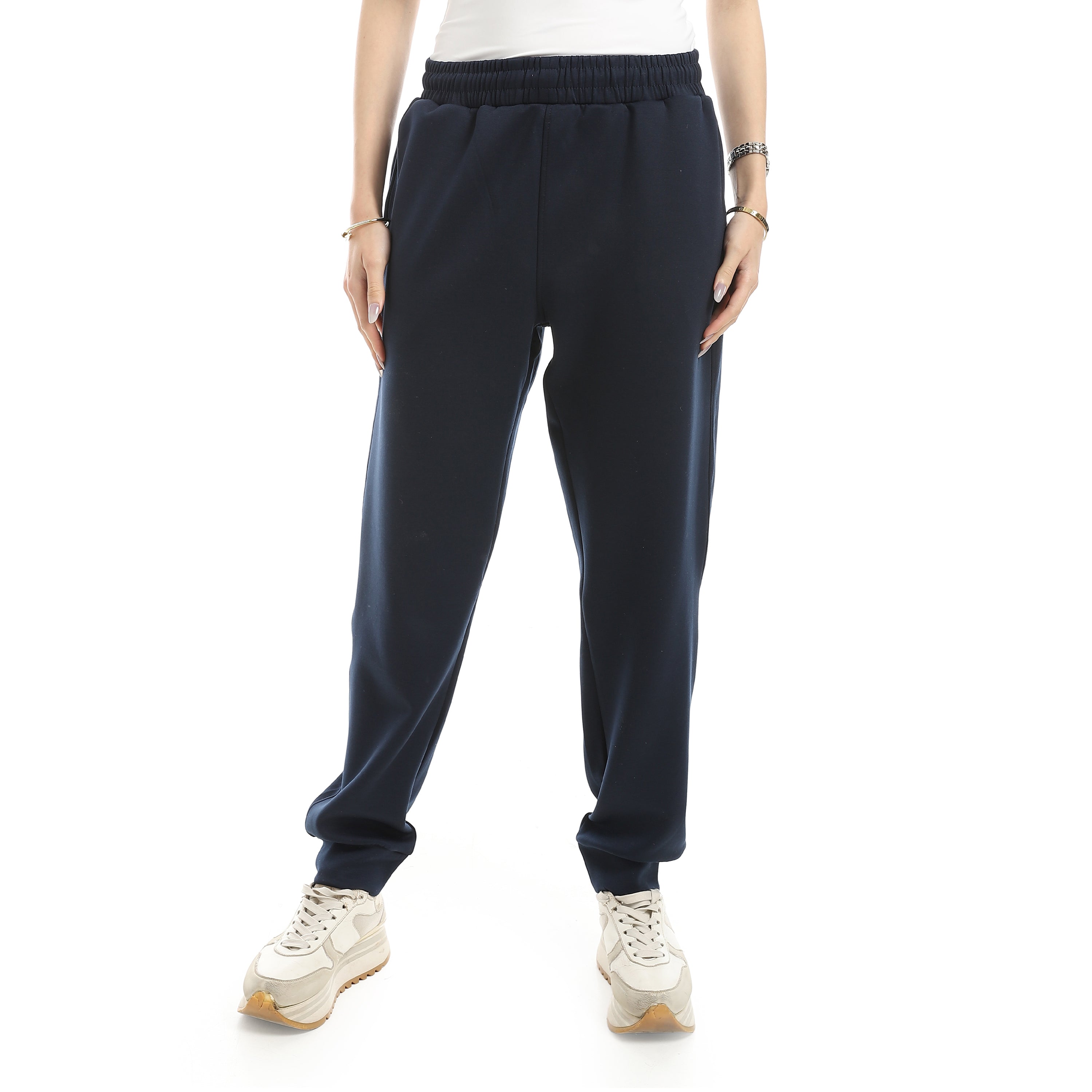 COMFY BASIC OVERSIZED PANTS - D.BLUE