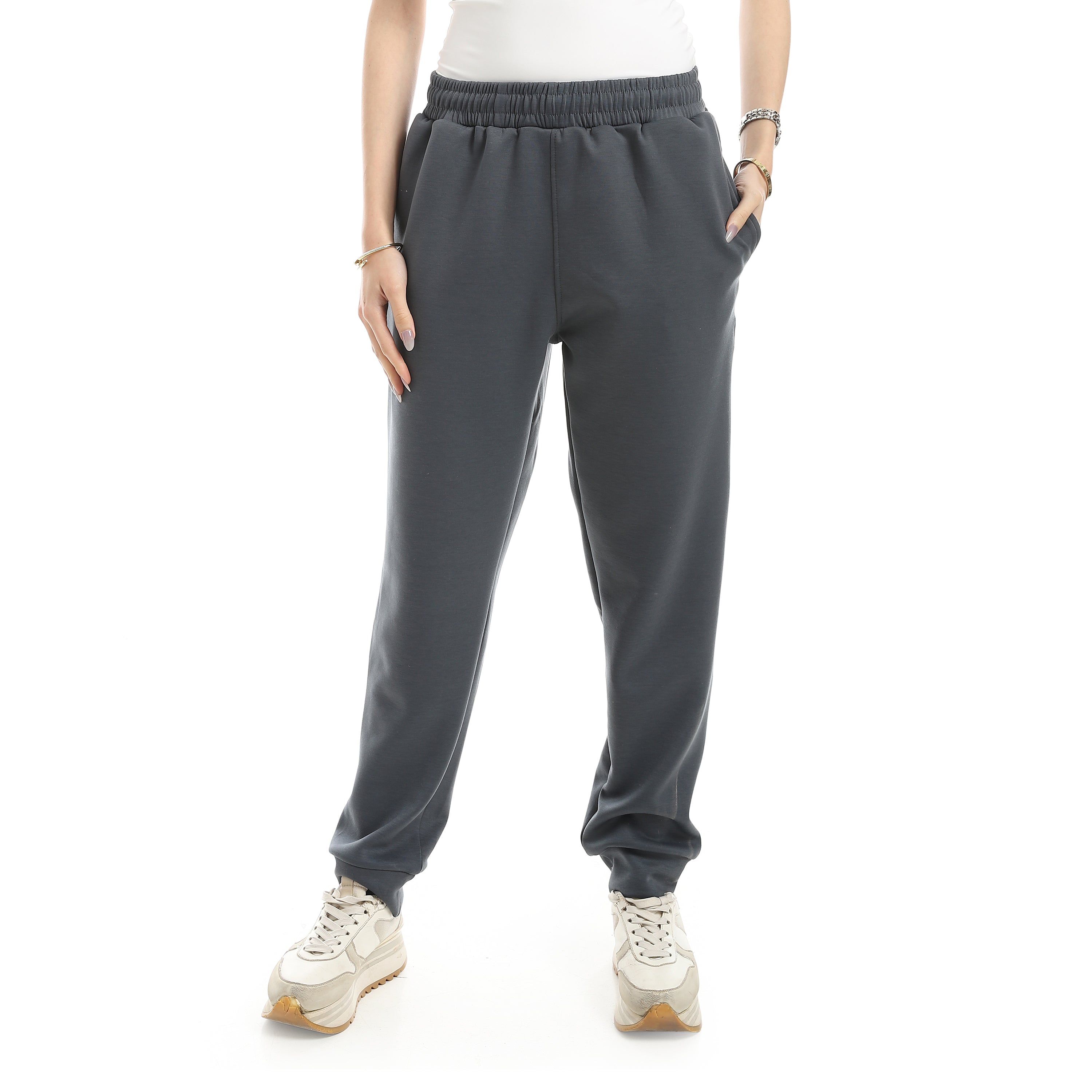 COMFY BASIC OVERSIZED PANTS - GREY
