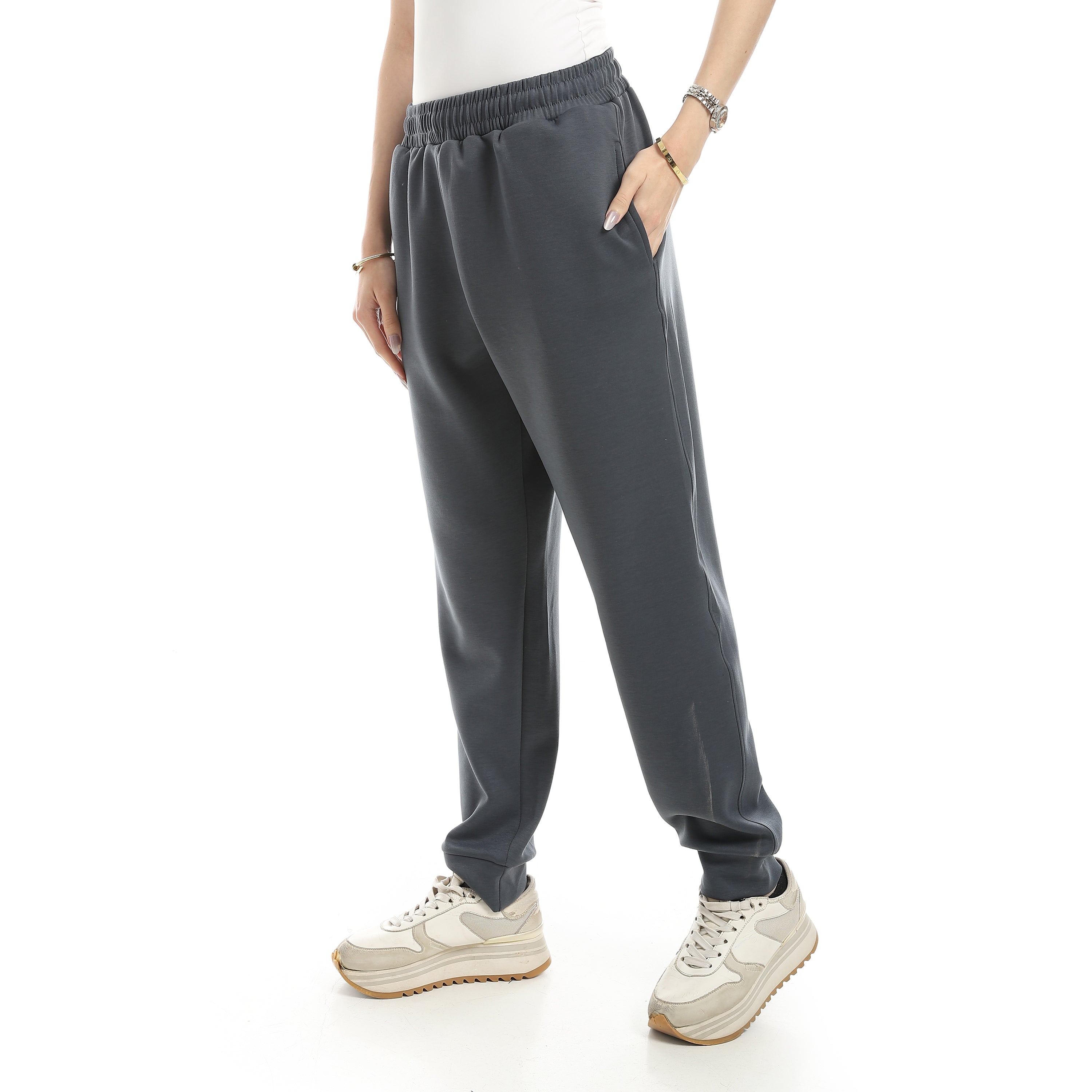 COMFY BASIC OVERSIZED PANTS - GREY
