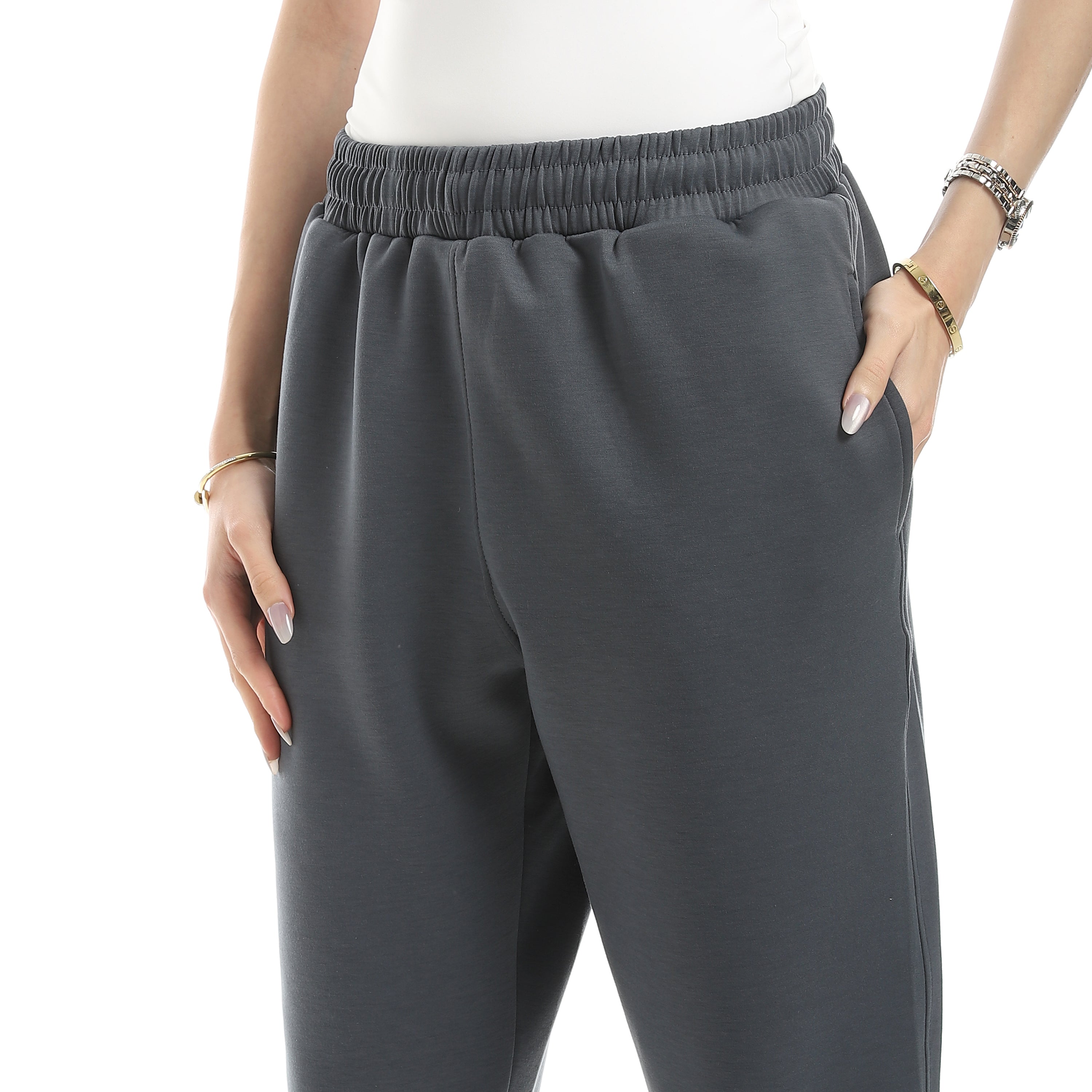 COMFY BASIC OVERSIZED PANTS - GREY