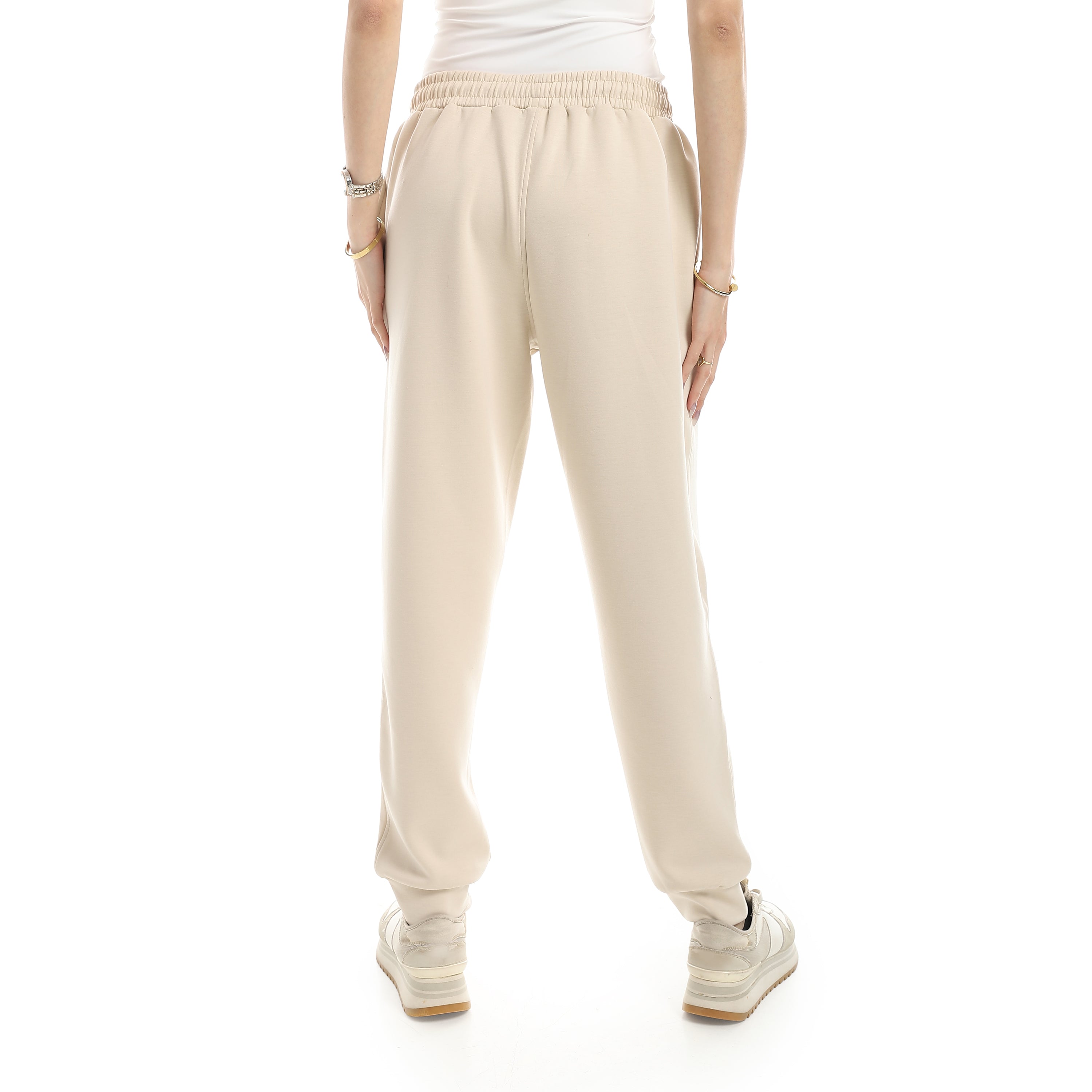 COMFY BASIC OVERSIZED PANTS - BEIGE