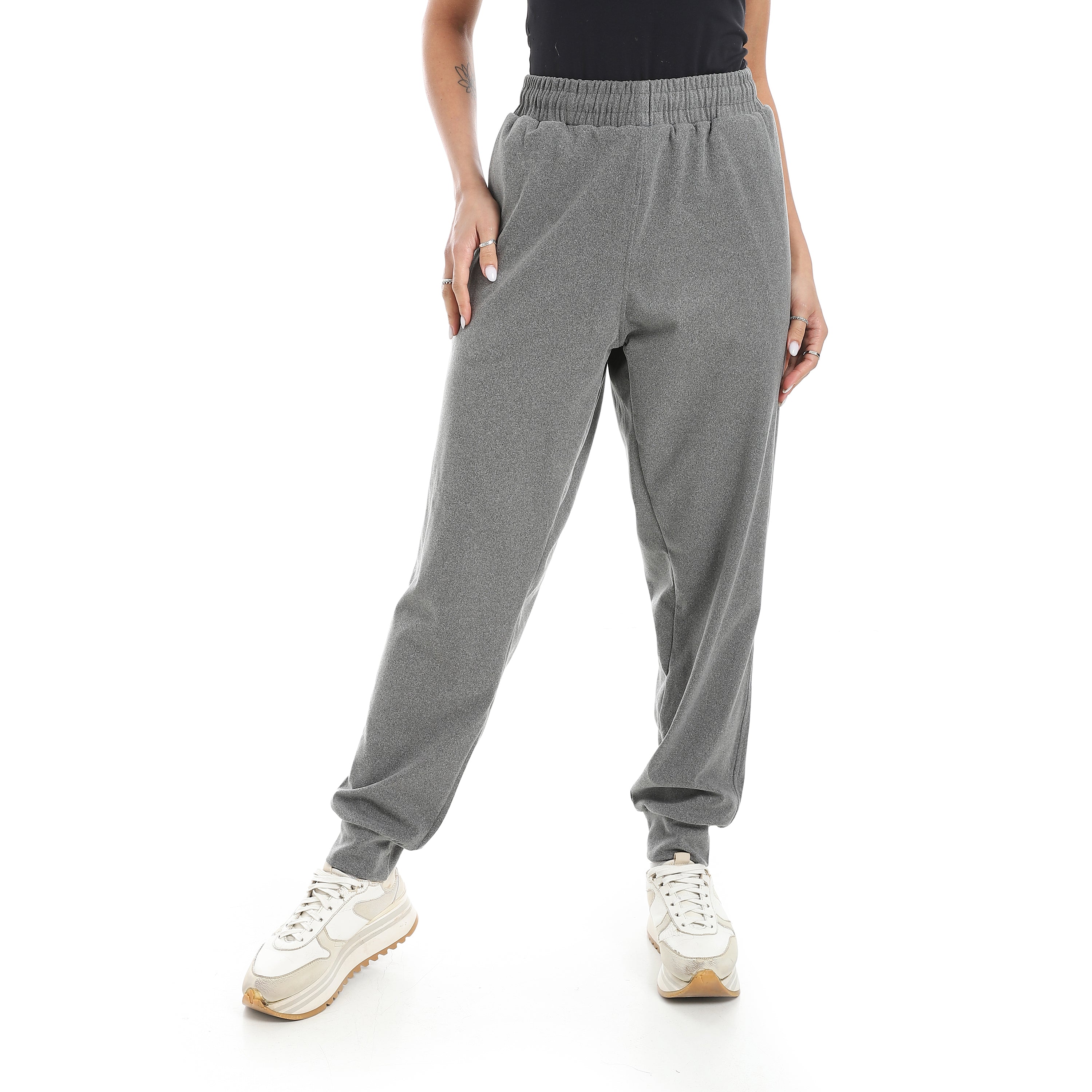 بنطلون اكتف حريمي - رمادي