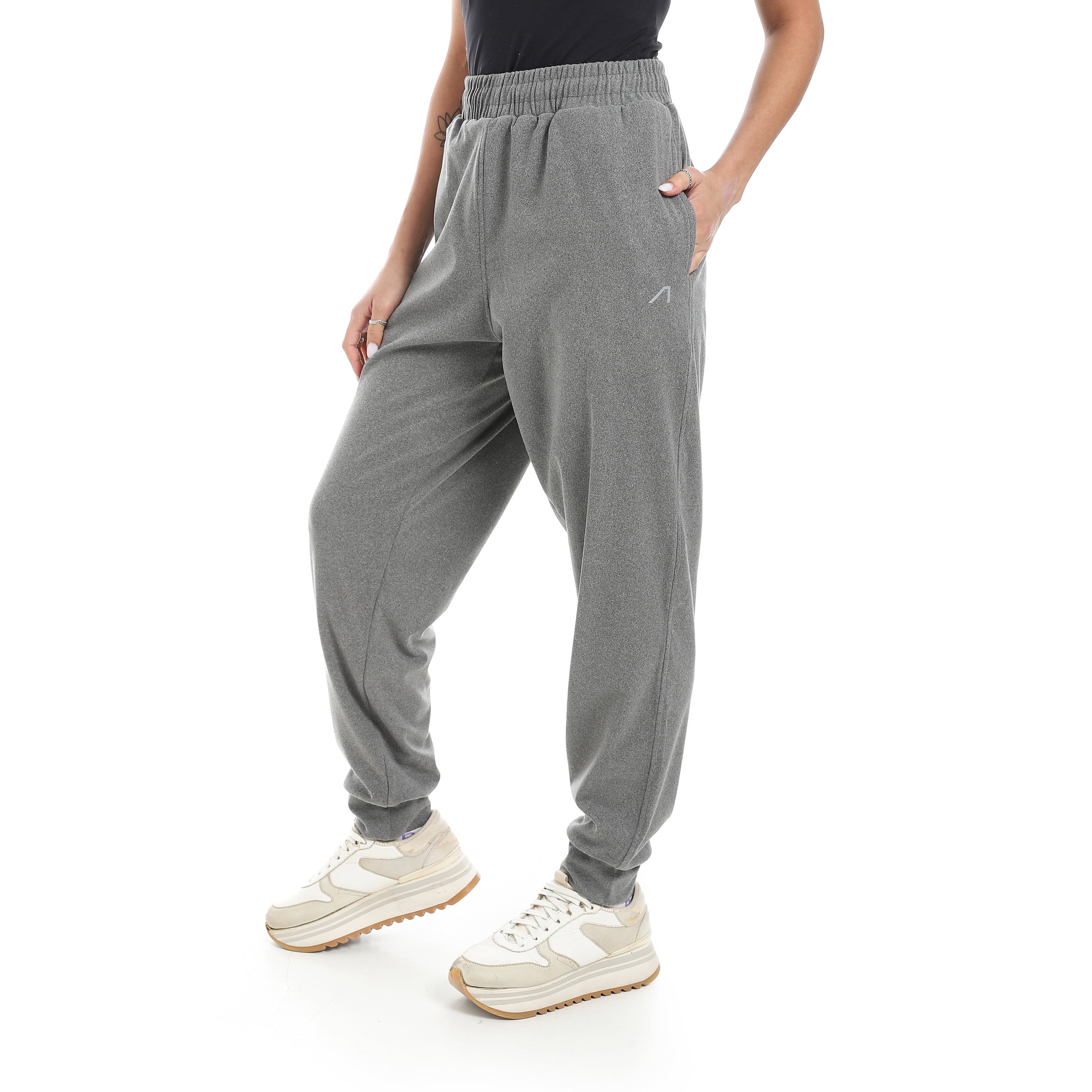 بنطلون اكتف حريمي - رمادي