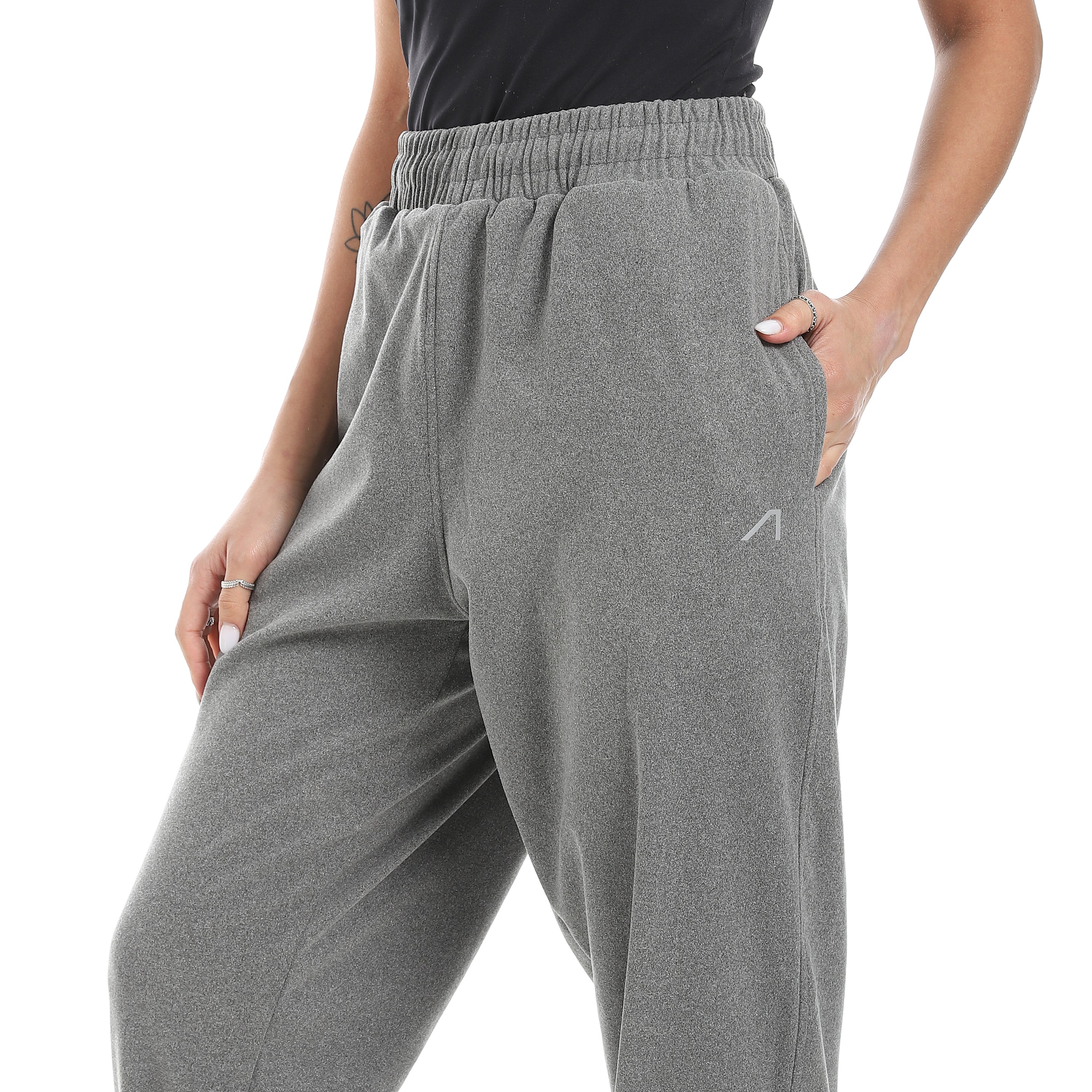 GREY HEATHER SWEATPANT - GREY