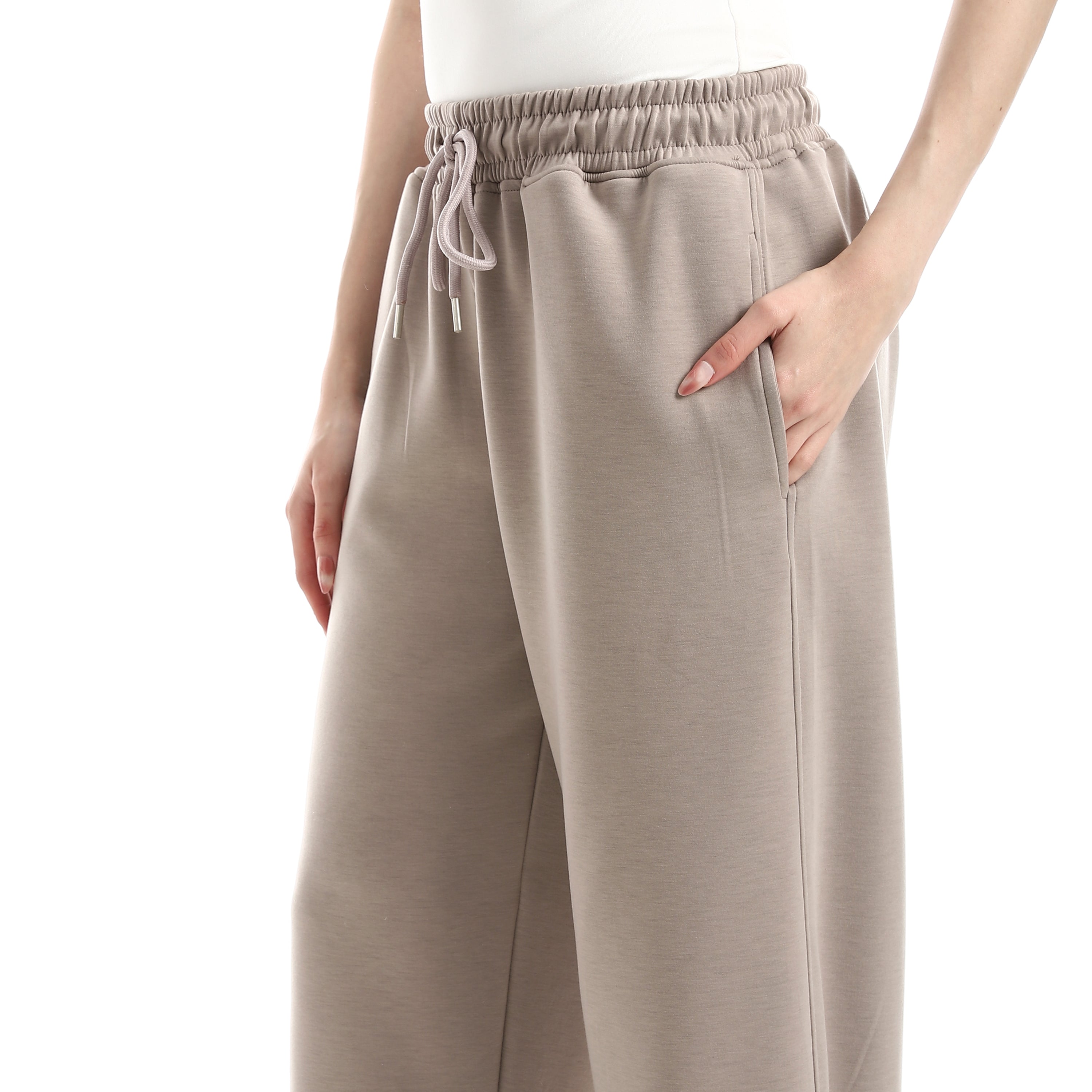 بنطلون سويت اكتف حريمي - Beige