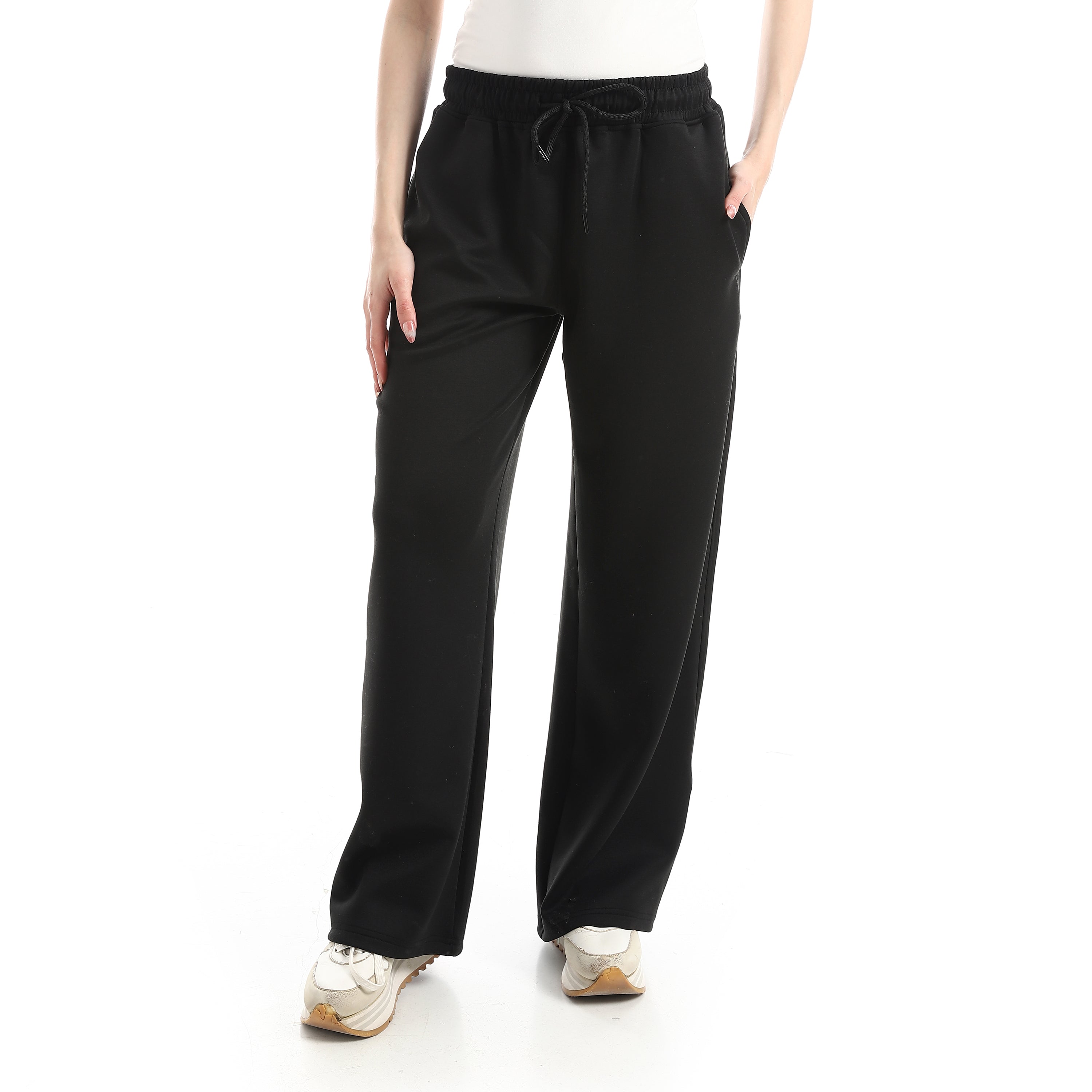 بنطلون سويت اكتف حريمي - اسود