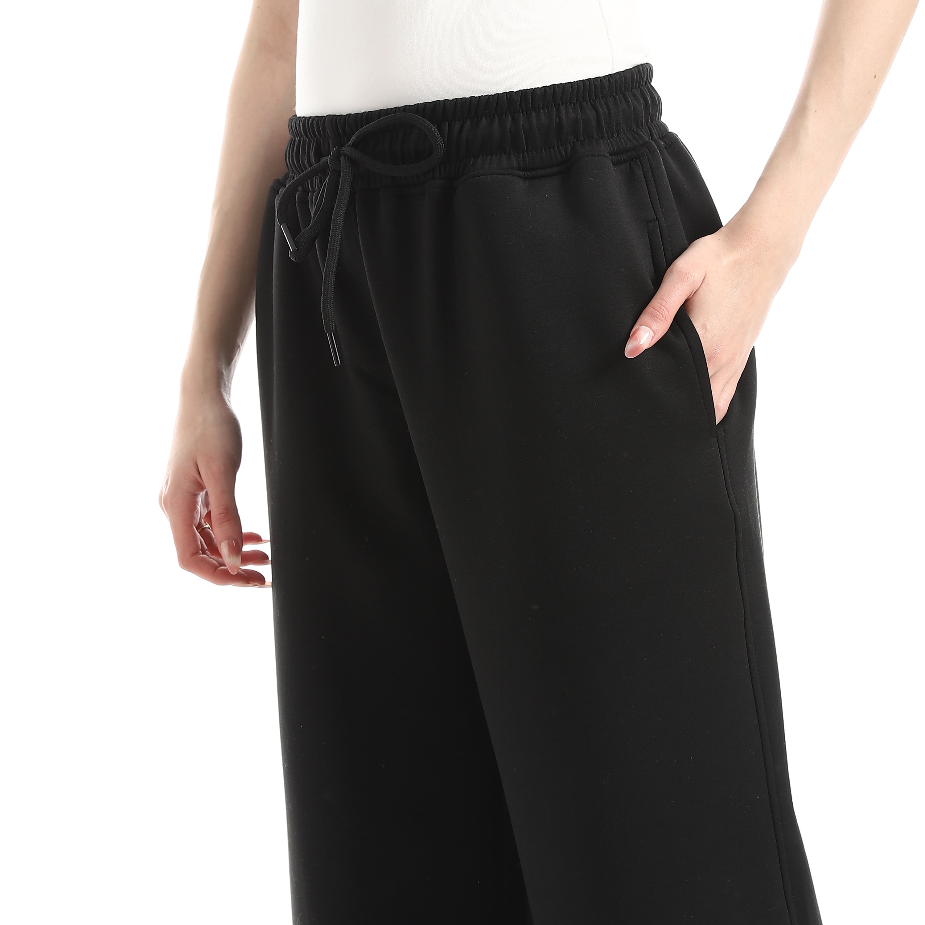 بنطلون سويت اكتف حريمي - اسود