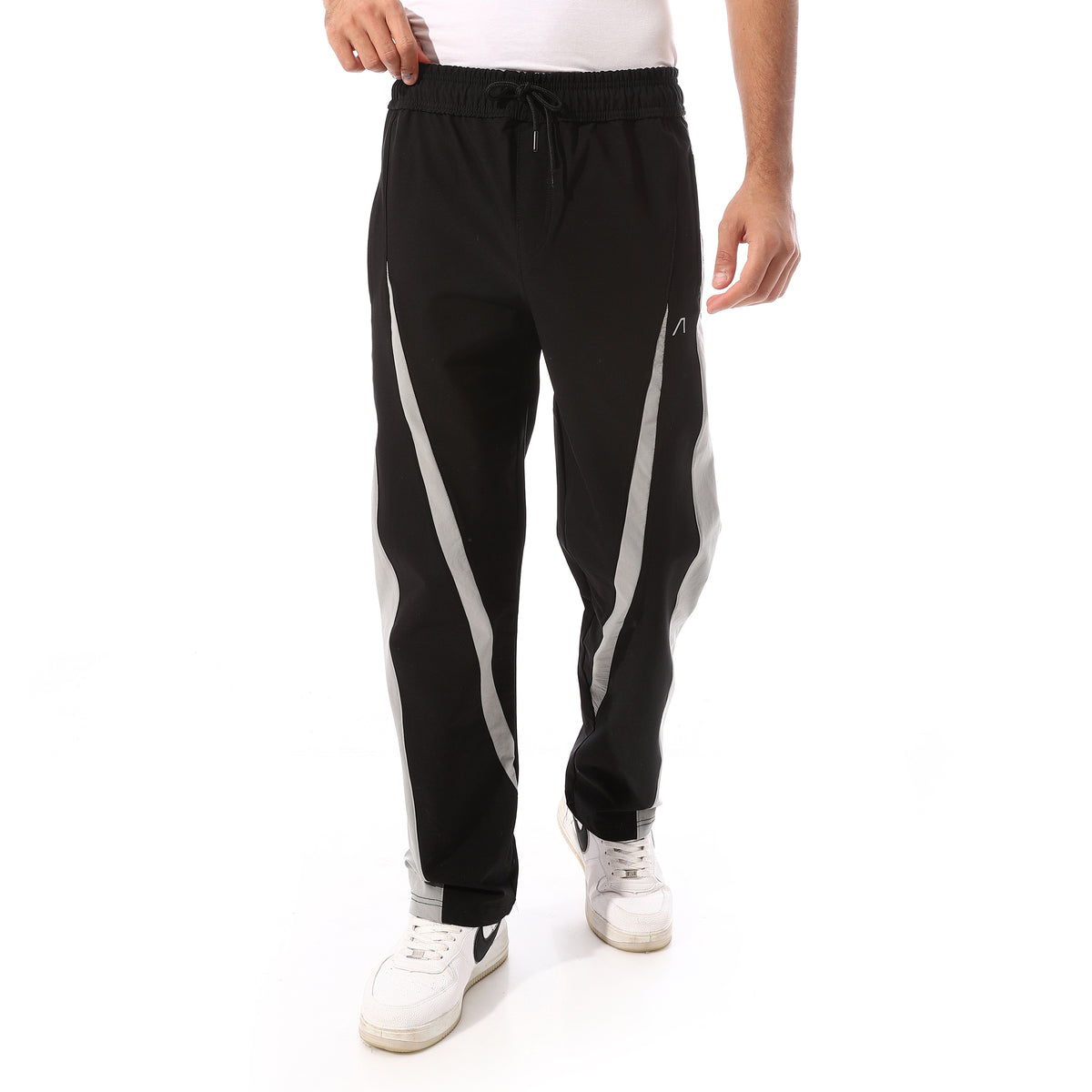 ACTIV MEN'S TRACK PANTS - BLK & GRY