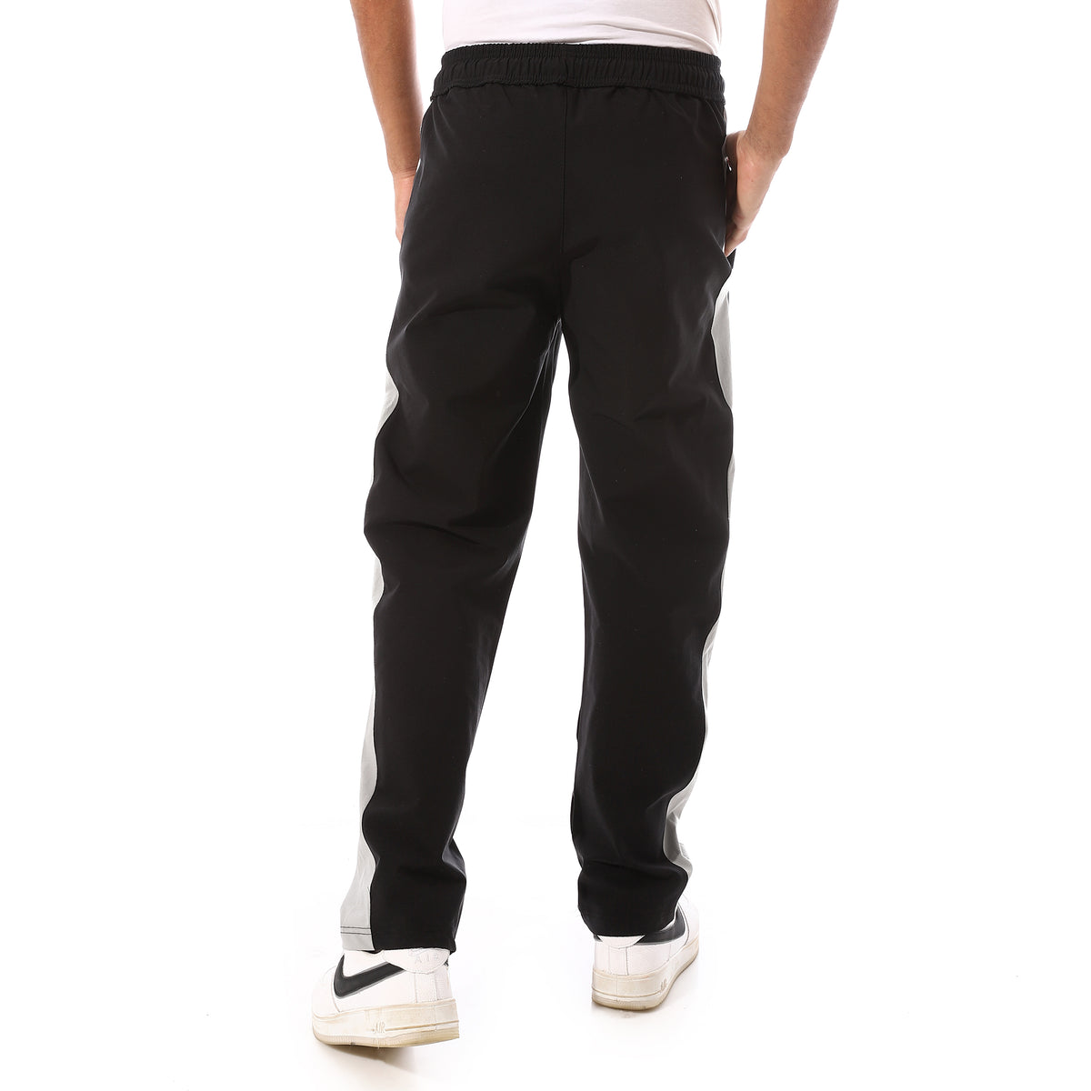 ACTIV MEN'S TRACK PANTS - BLK & GRY