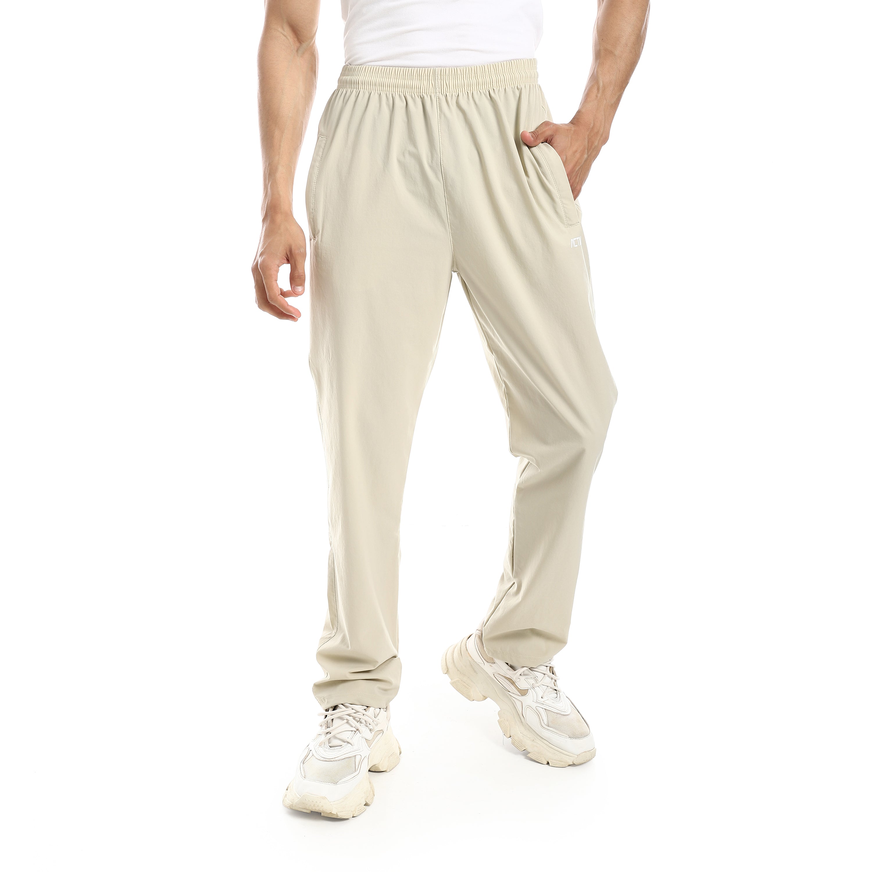بنطلون اكتف رجالي رياضي - بيج
