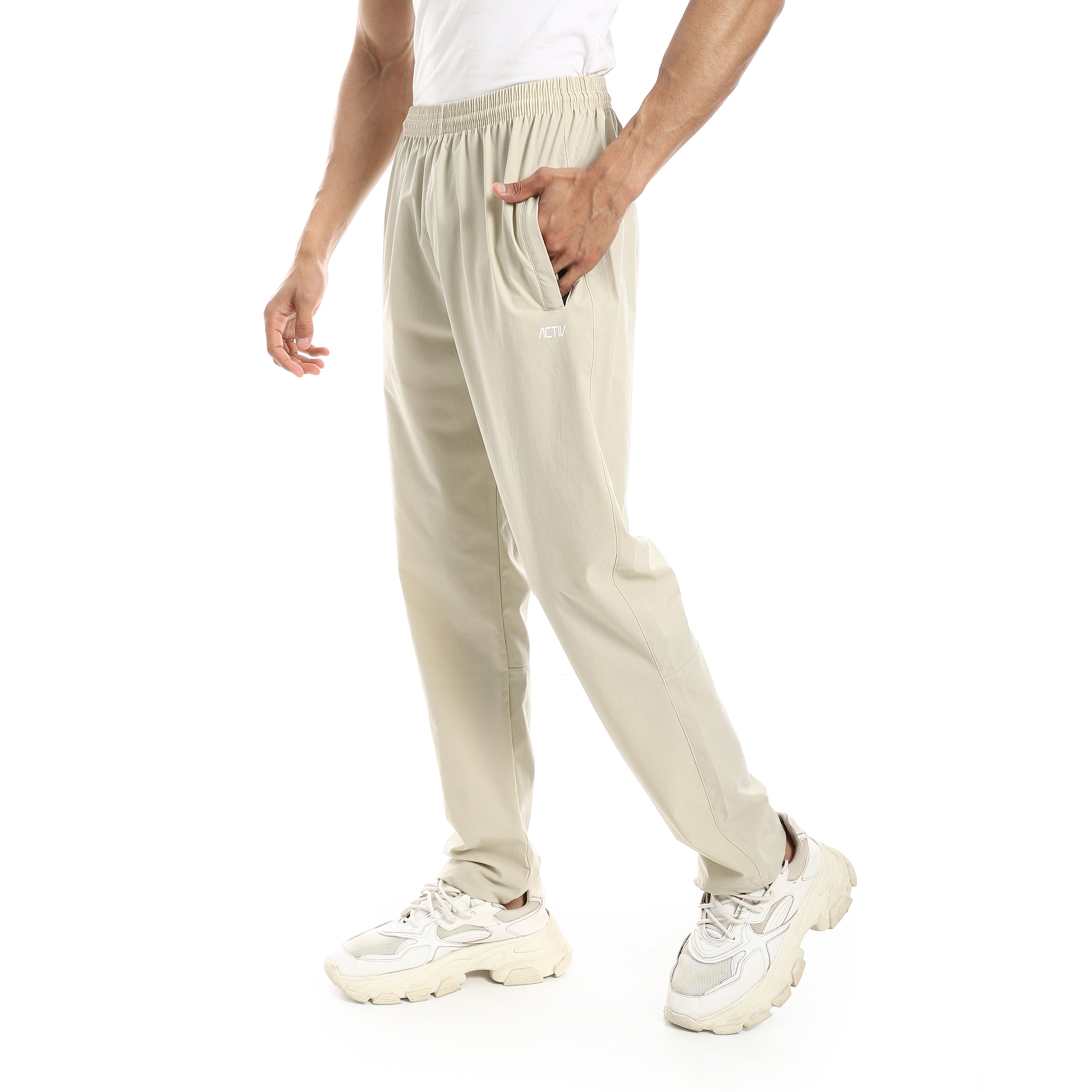 بنطلون اكتف رجالي رياضي - بيج