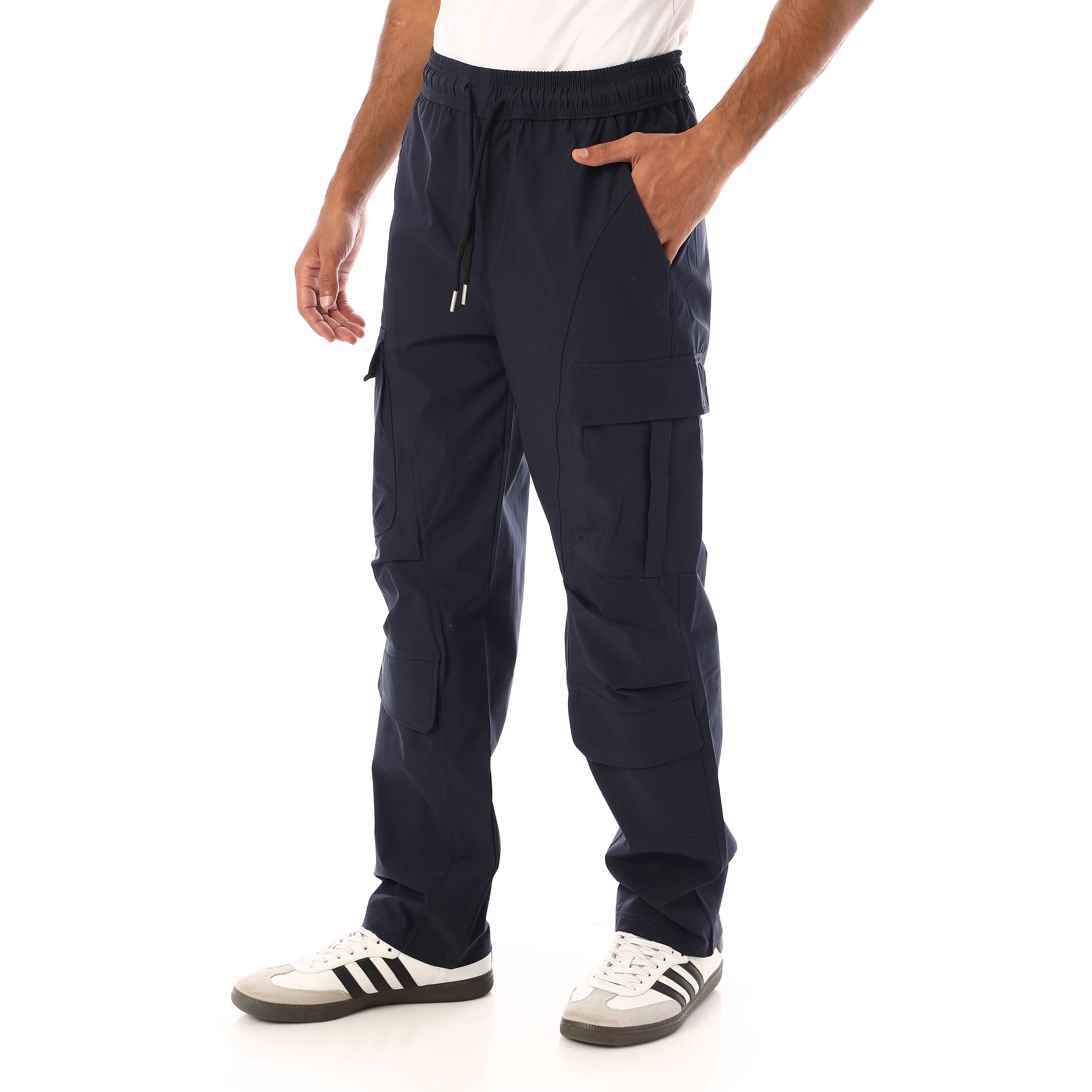 ACTIV MEN CASUAL WIDELEG PANTS - NAVY