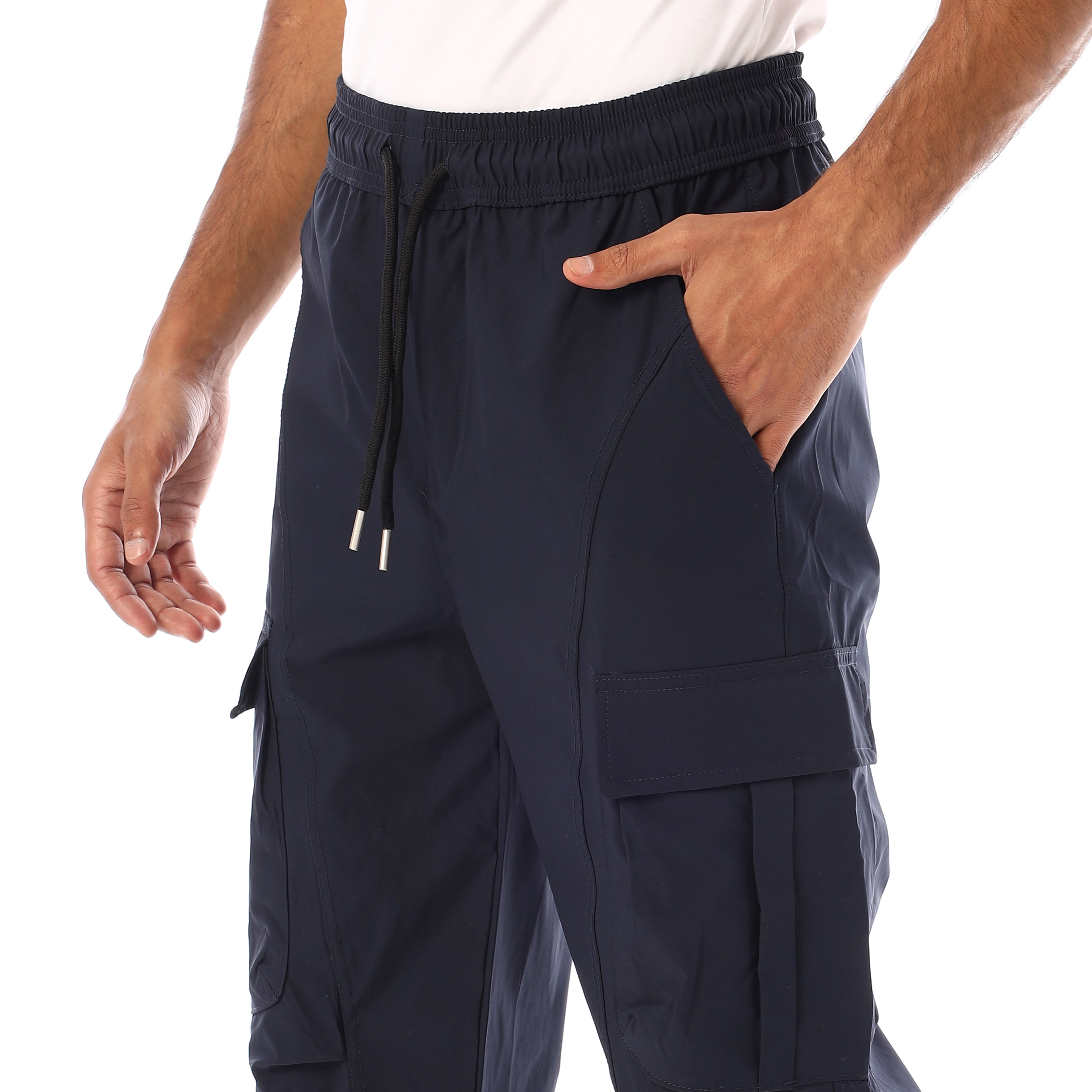 ACTIV MEN CASUAL WIDELEG PANTS - NAVY
